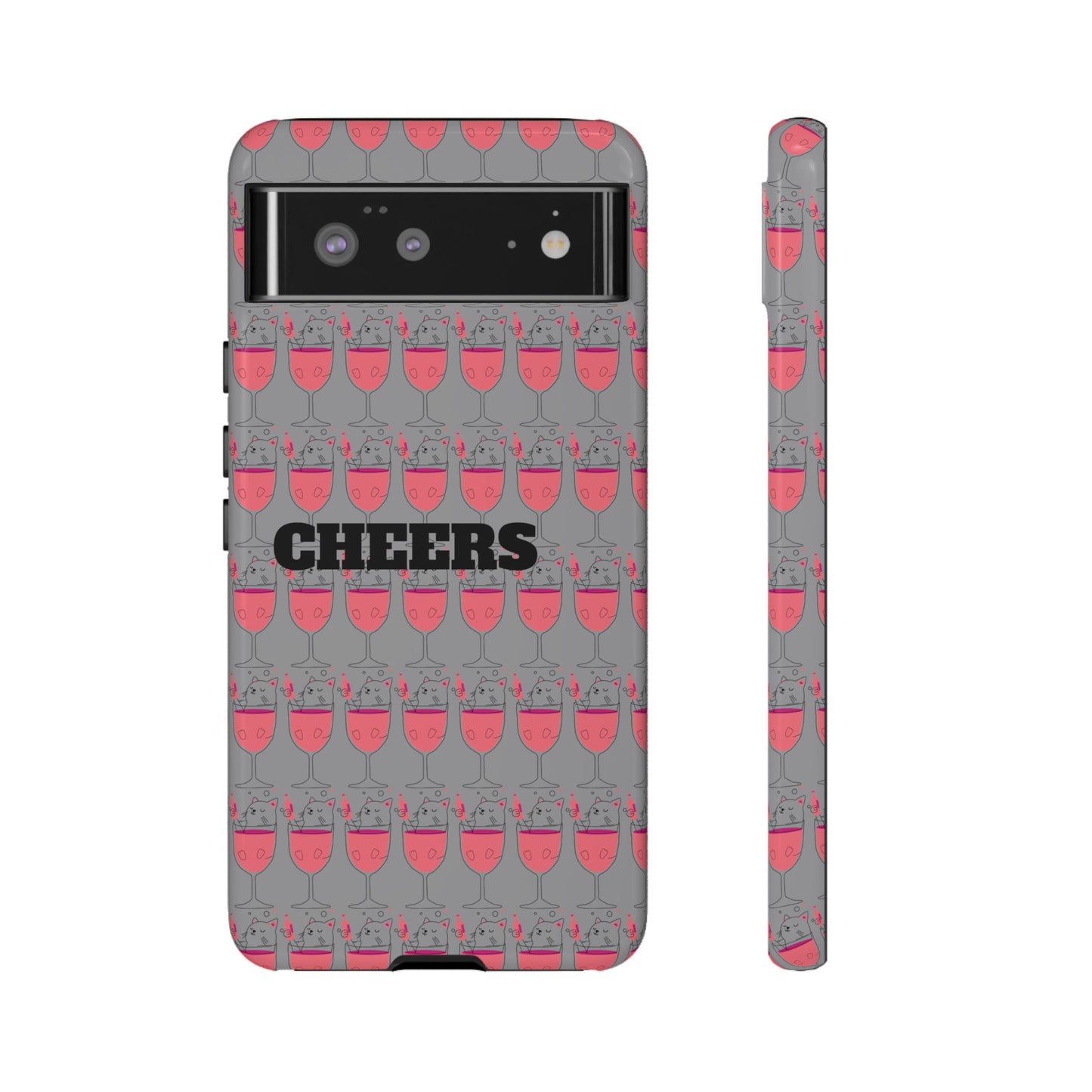 Cheers Phone Case, Fun Protective Case for Party Lovers, Gift for Birthdays, Anniversaries, Graduation, Custom Phone Cover
