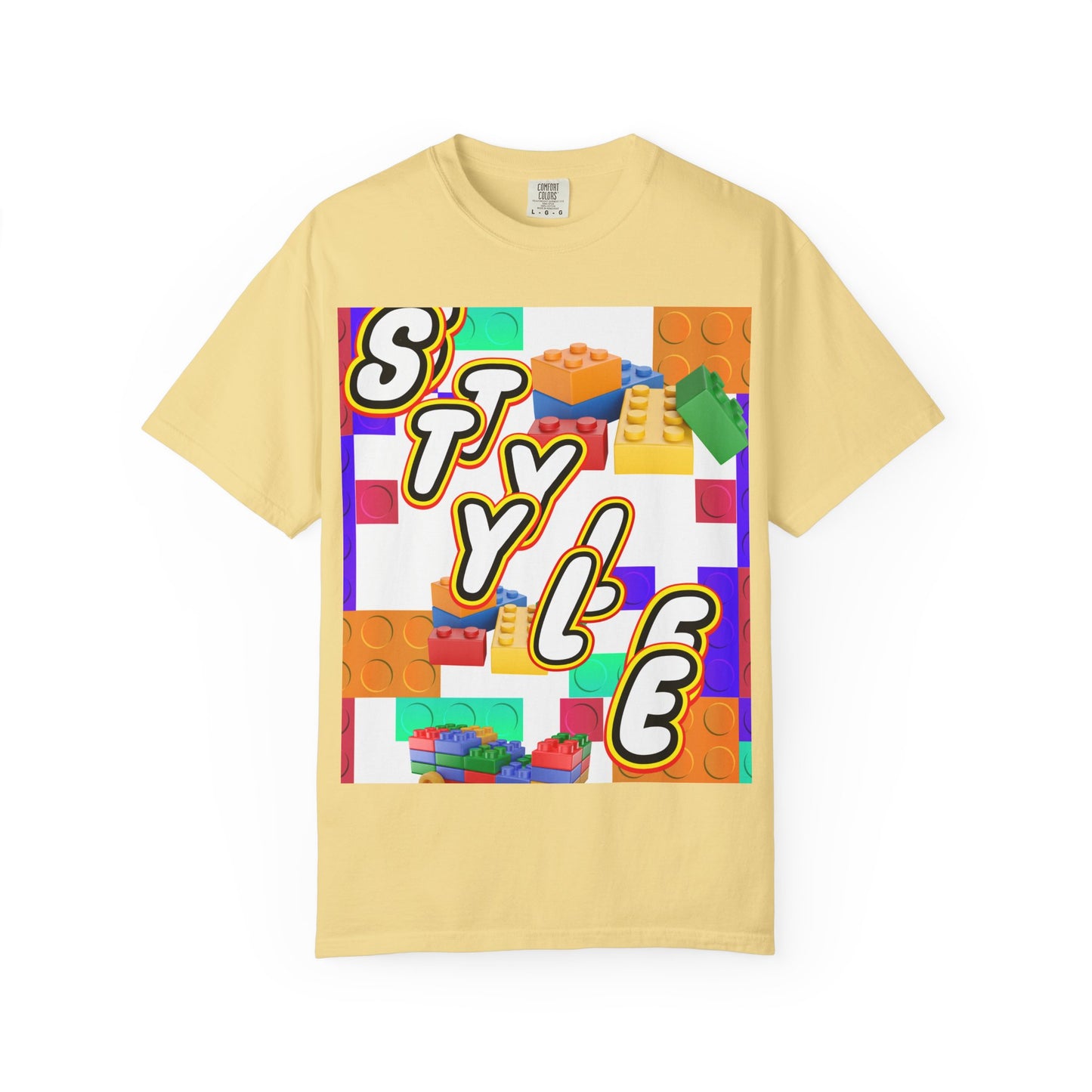 Colorful Youthful T-shirt with Playful STYLE Design, Casual Wear, Gift for Friends, Summer Outfits, Fun Fashion Tee
