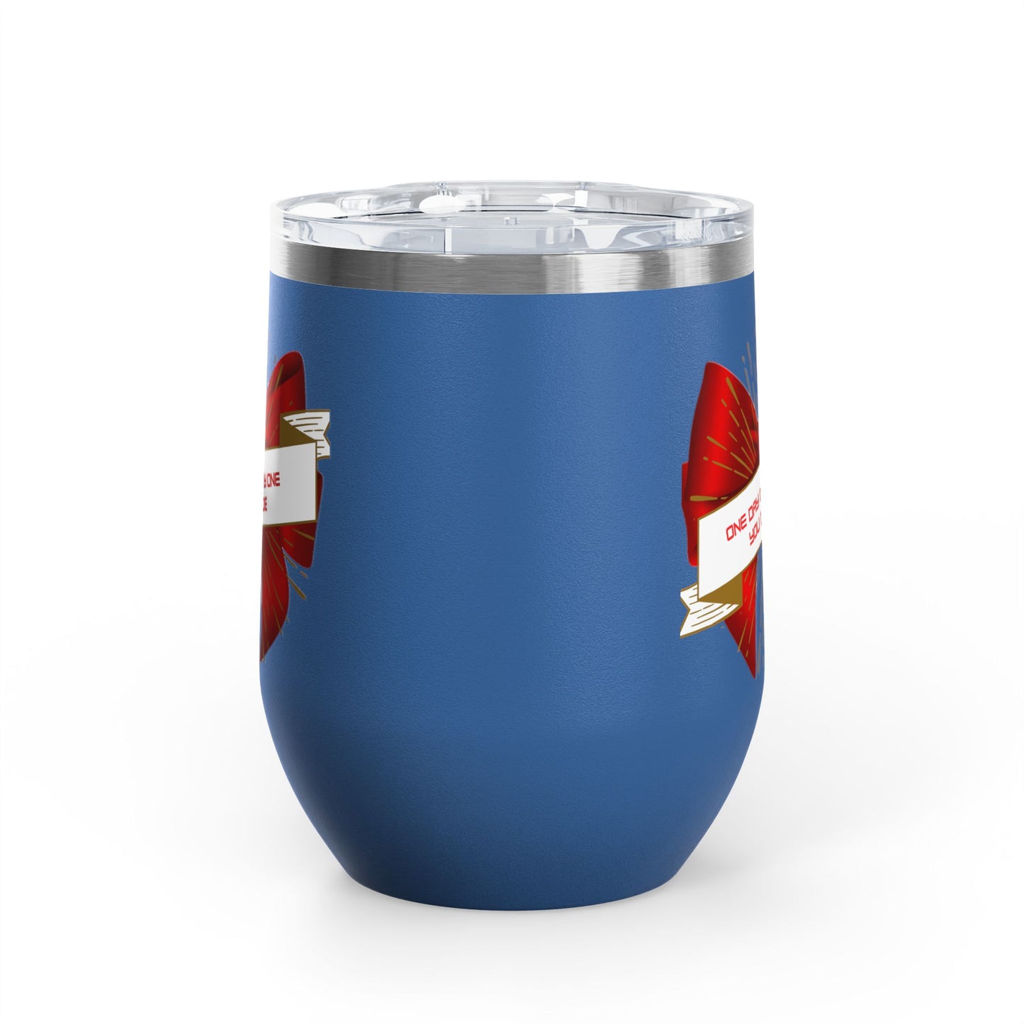Stylish Wine Tumbler, 12oz - Perfect Gift for Wine Lovers, Celebrations, Birthday, Parties, Stylish Drinkware, One Day or Day One