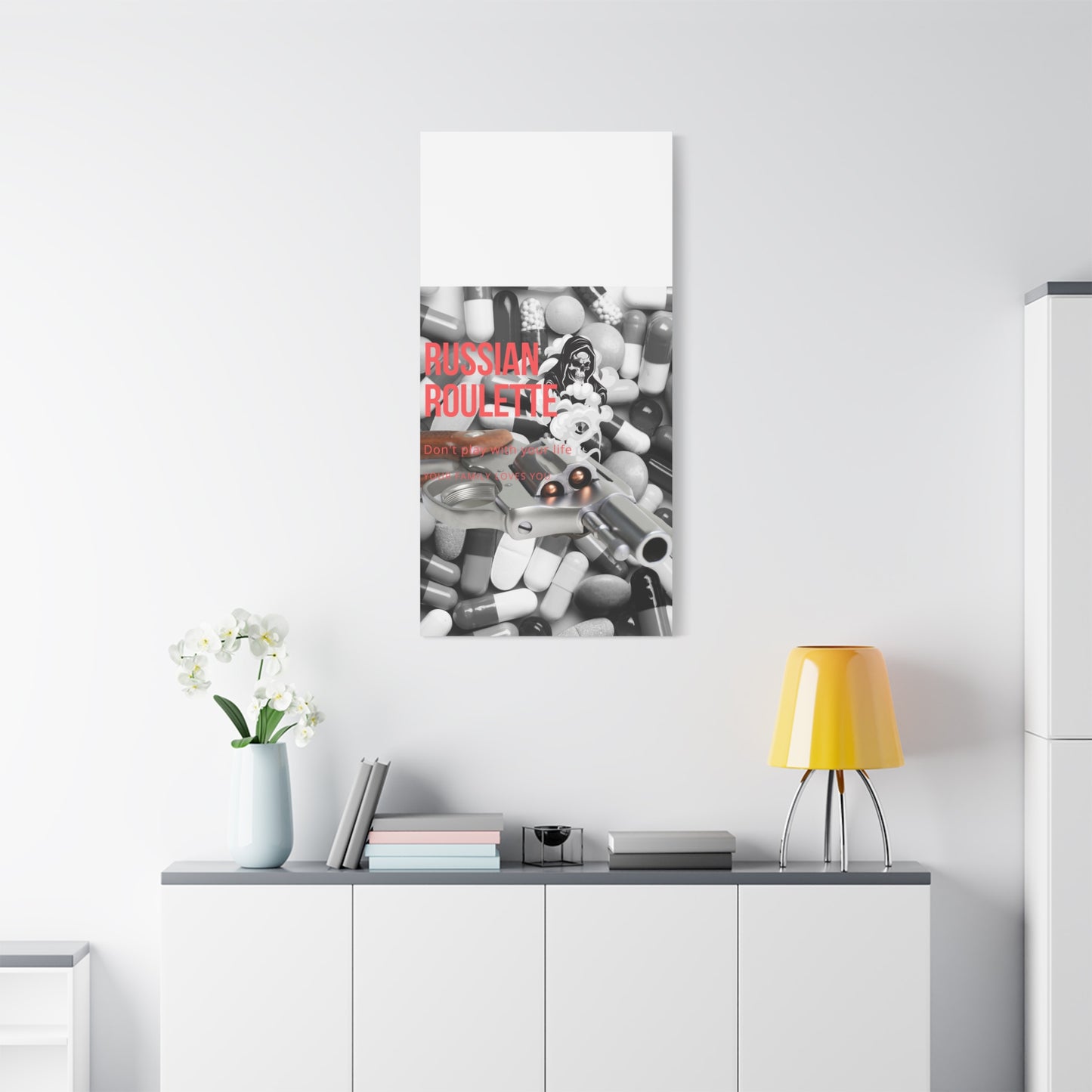 Bold Message Canvas Art, Wall Decor for Awareness, Mental Health Awareness, Home Office Decor, Unique Gift Idea
