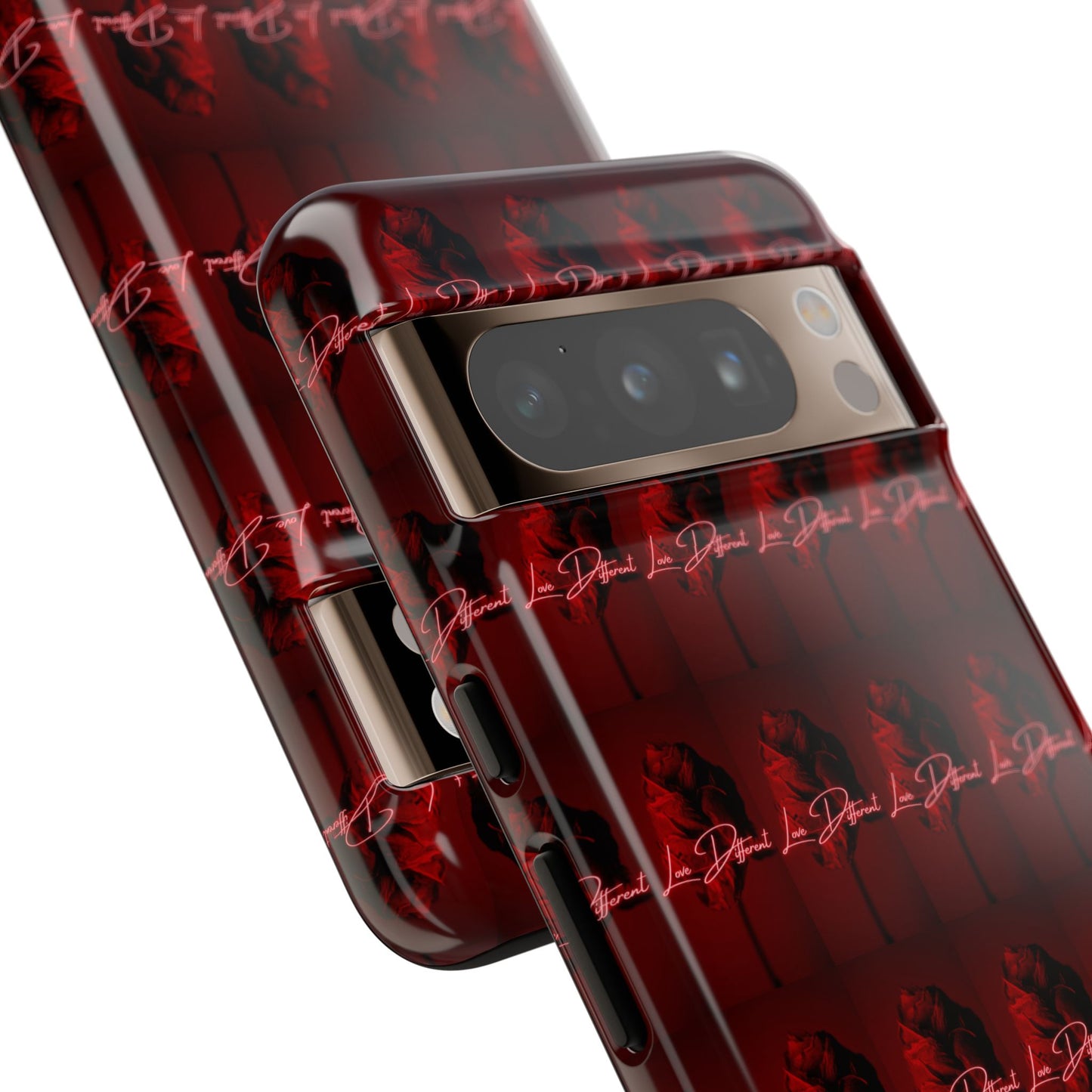 Red Patterned Phone Case | Tough Cases for Stylish Protection, Trendy Cell Cover, Unique Gifts for Tech Lovers, Modern Design