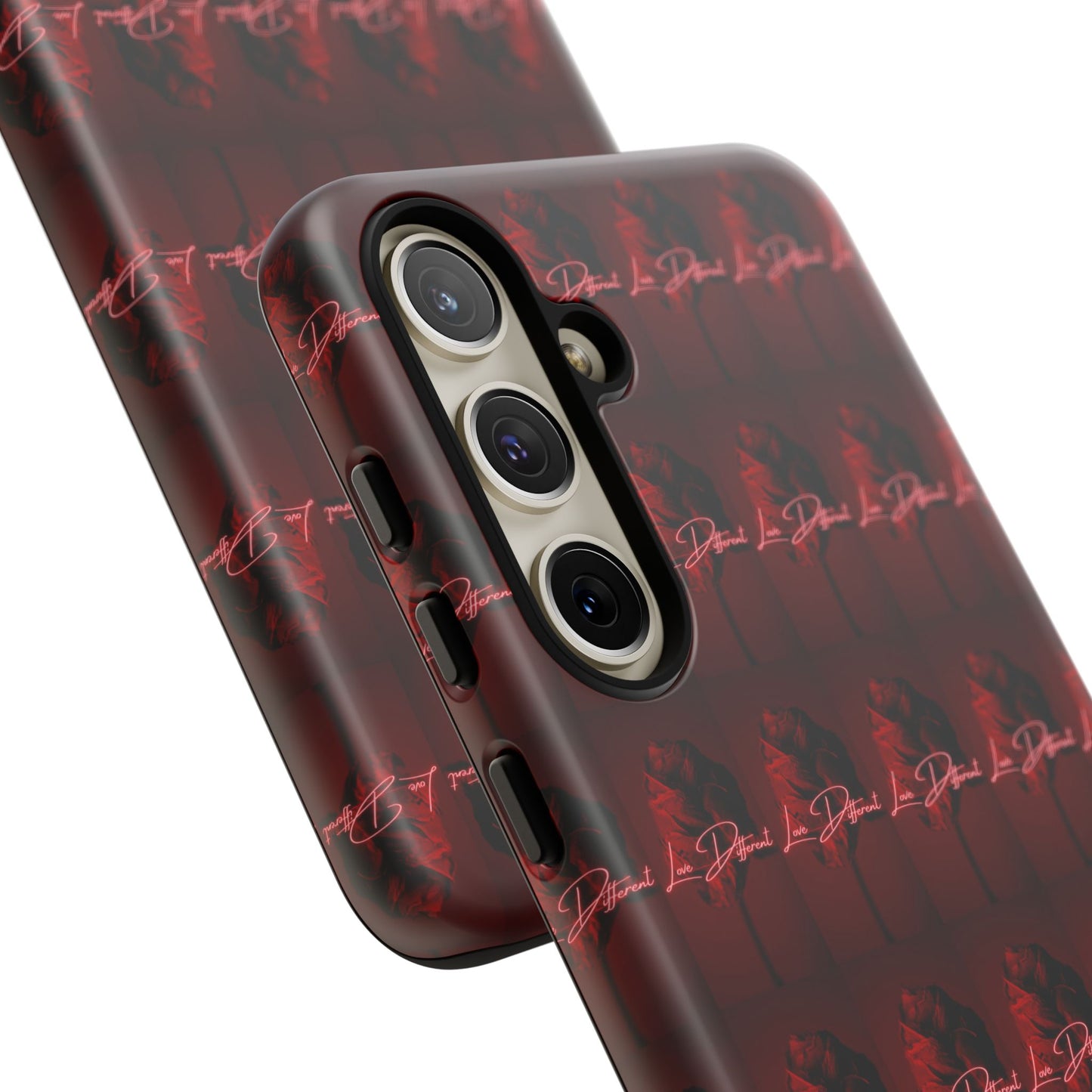 Red Patterned Phone Case | Tough Cases for Stylish Protection, Trendy Cell Cover, Unique Gifts for Tech Lovers, Modern Design