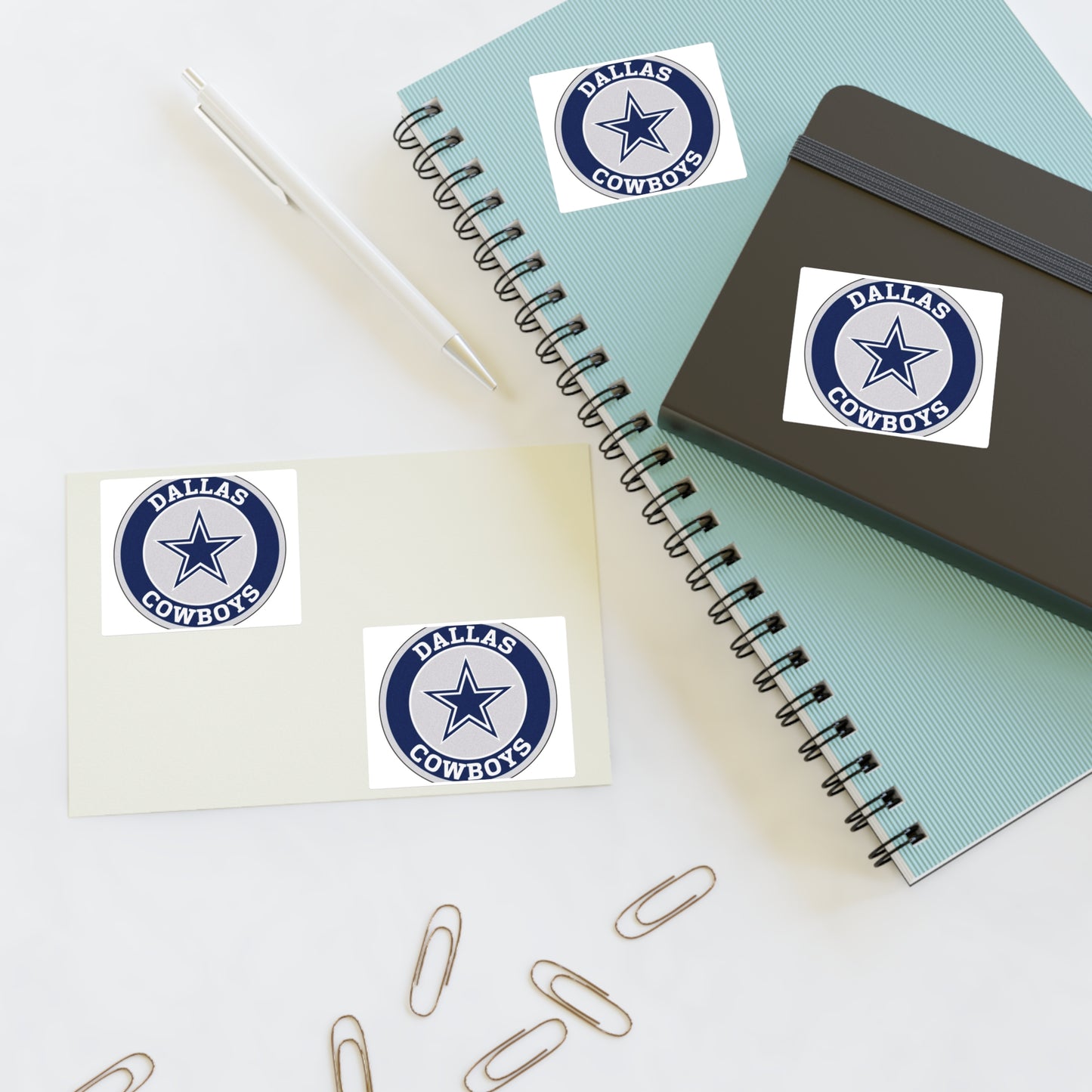 Dallas Cowboys Sticker Sheets, Team Fan Art, NFL Decor, Sports Gifts, Planner Stickers, Scrapbooking Supplies