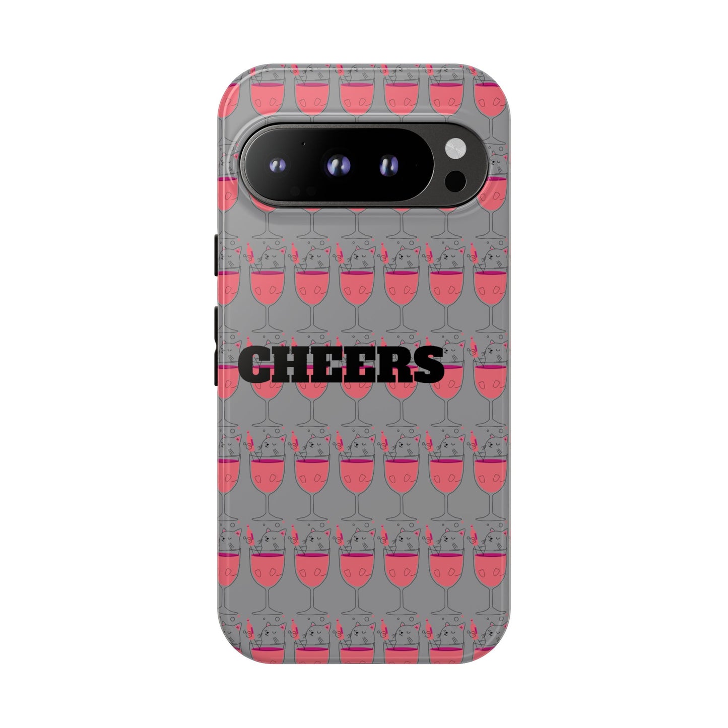 Cheers Phone Case, Fun Protective Case for Party Lovers, Gift for Birthdays, Anniversaries, Graduation, Custom Phone Cover