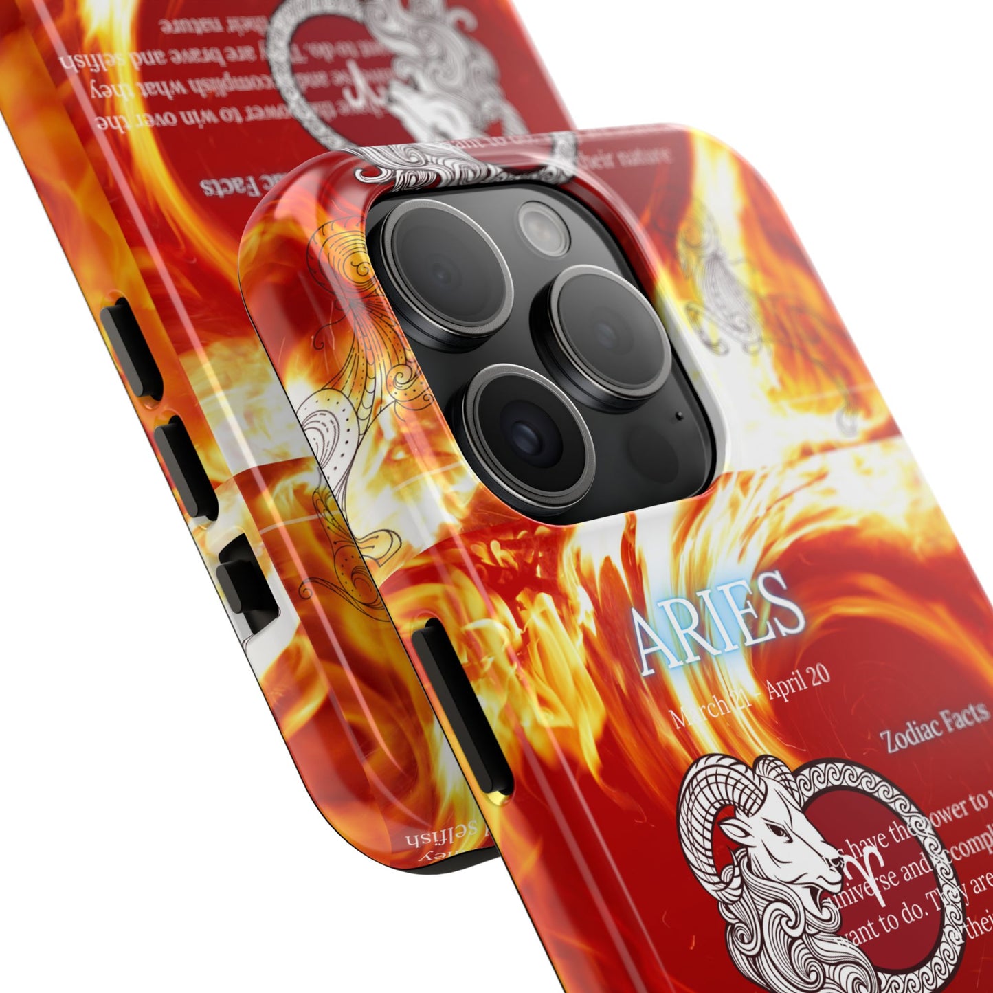 Aries Zodiac Phone Cases, Astrology, Bold Design, Gift for Her, Unique, Durable Cellphone Cover