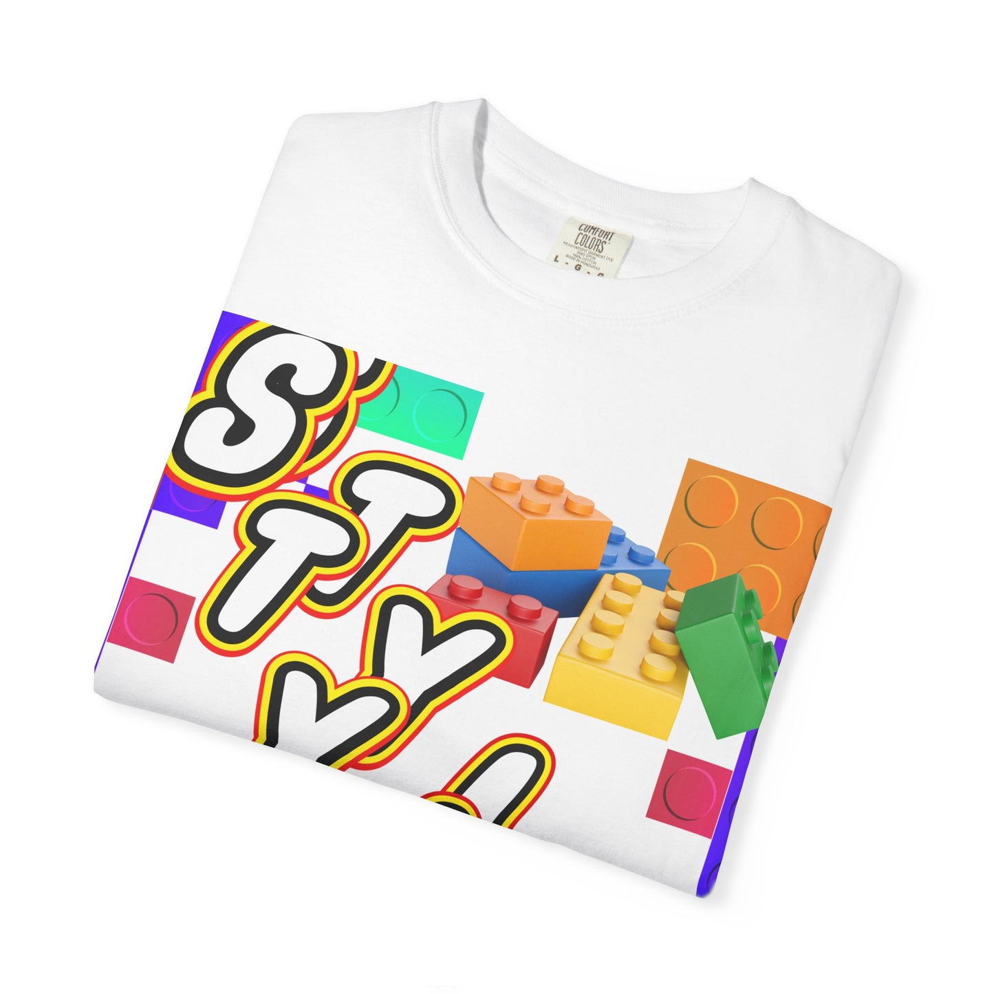 Colorful Youthful T-shirt with Playful STYLE Design, Casual Wear, Gift for Friends, Summer Outfits, Fun Fashion Tee