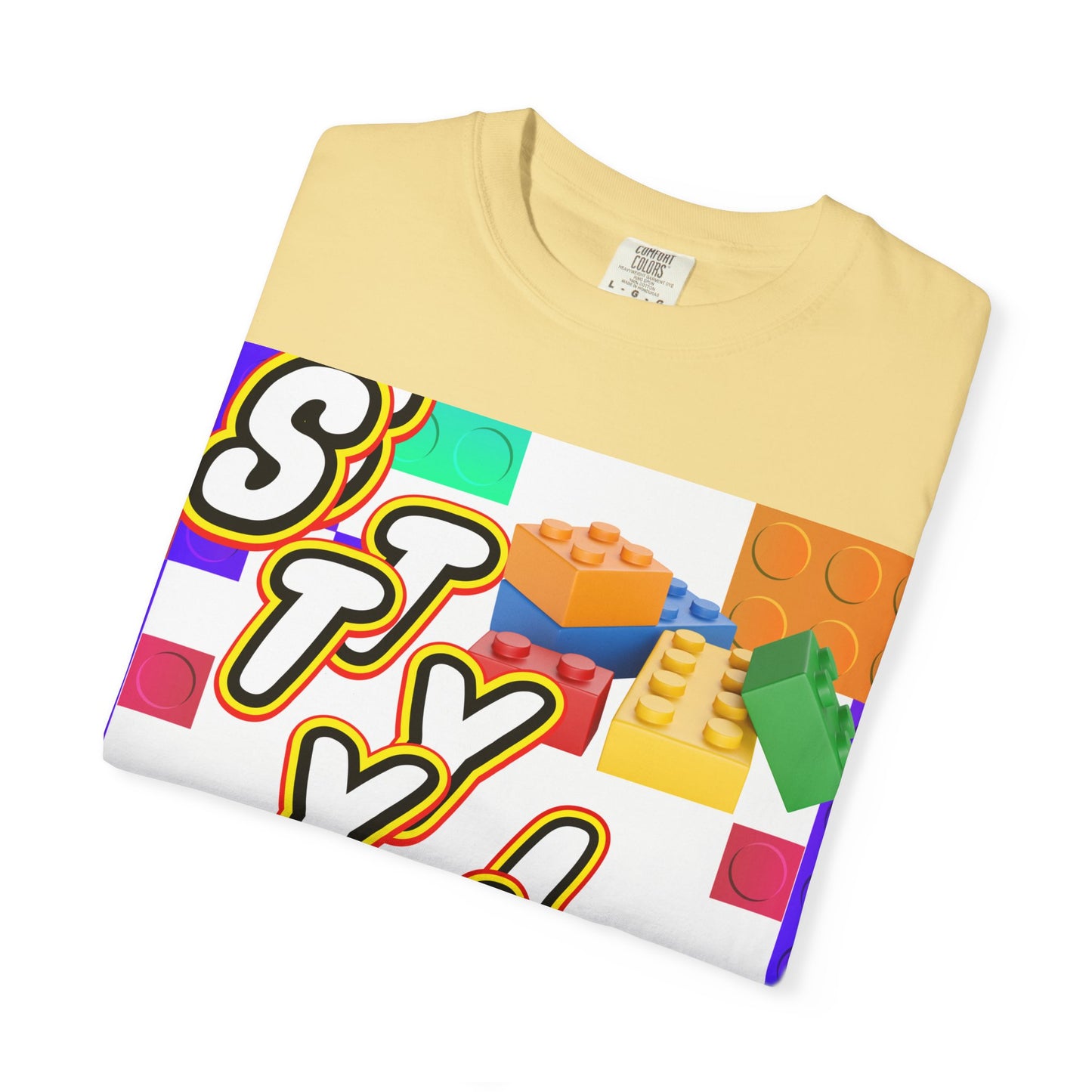 Colorful Youthful T-shirt with Playful STYLE Design, Casual Wear, Gift for Friends, Summer Outfits, Fun Fashion Tee