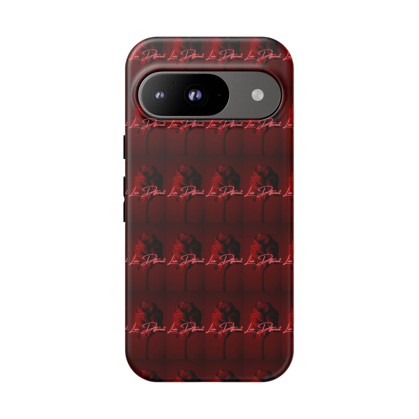 Red Patterned Phone Case | Tough Cases for Stylish Protection, Trendy Cell Cover, Unique Gifts for Tech Lovers, Modern Design