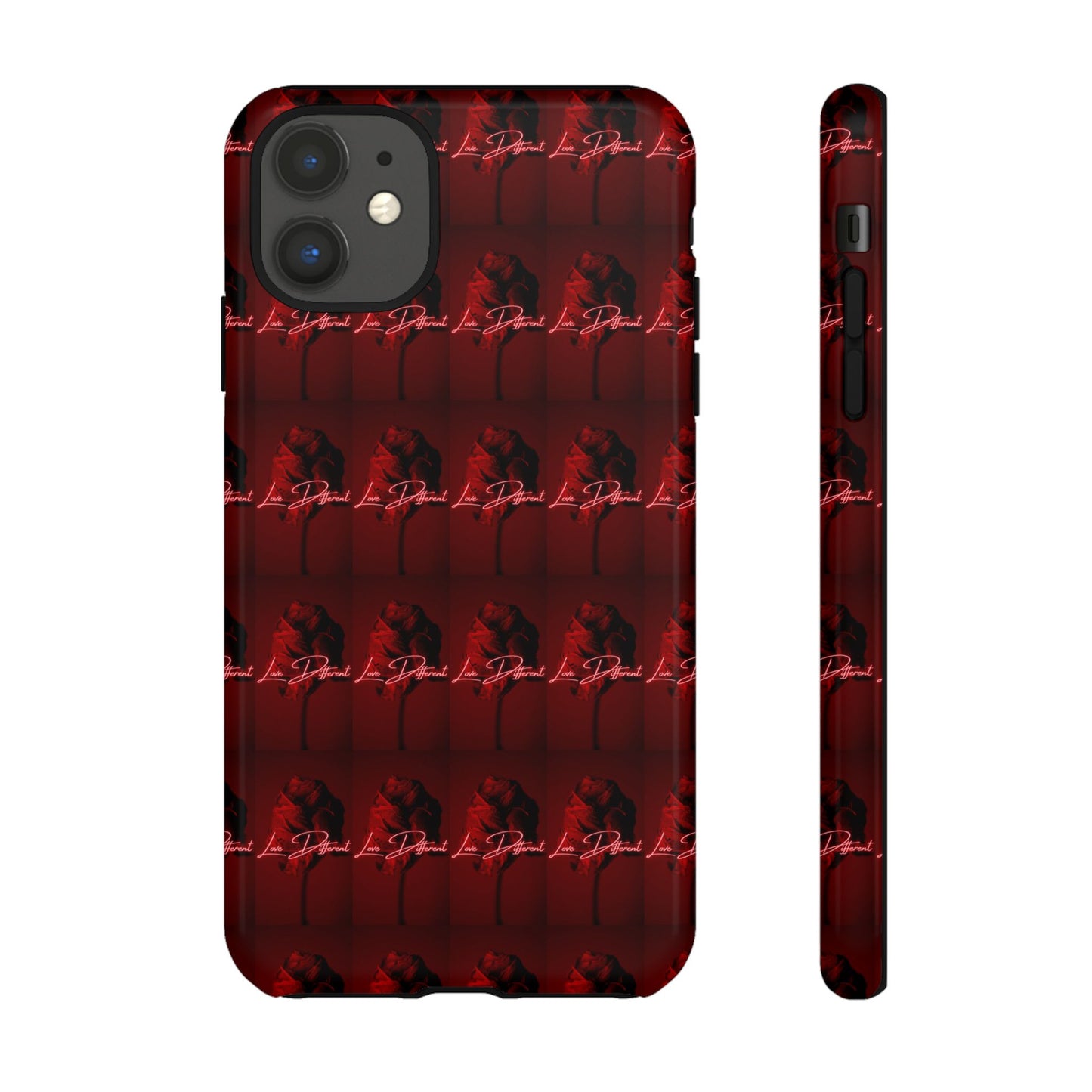 Red Patterned Phone Case | Tough Cases for Stylish Protection, Trendy Cell Cover, Unique Gifts for Tech Lovers, Modern Design