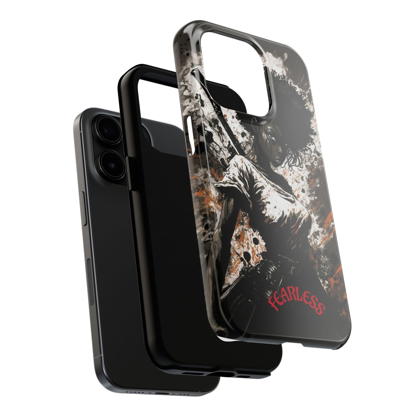 Fearless Tough Phone Cases for Adventurers, Unique Gifts for Him/Her, Durable Phone Accessories, Art-inspired Cases, Stylish Protection