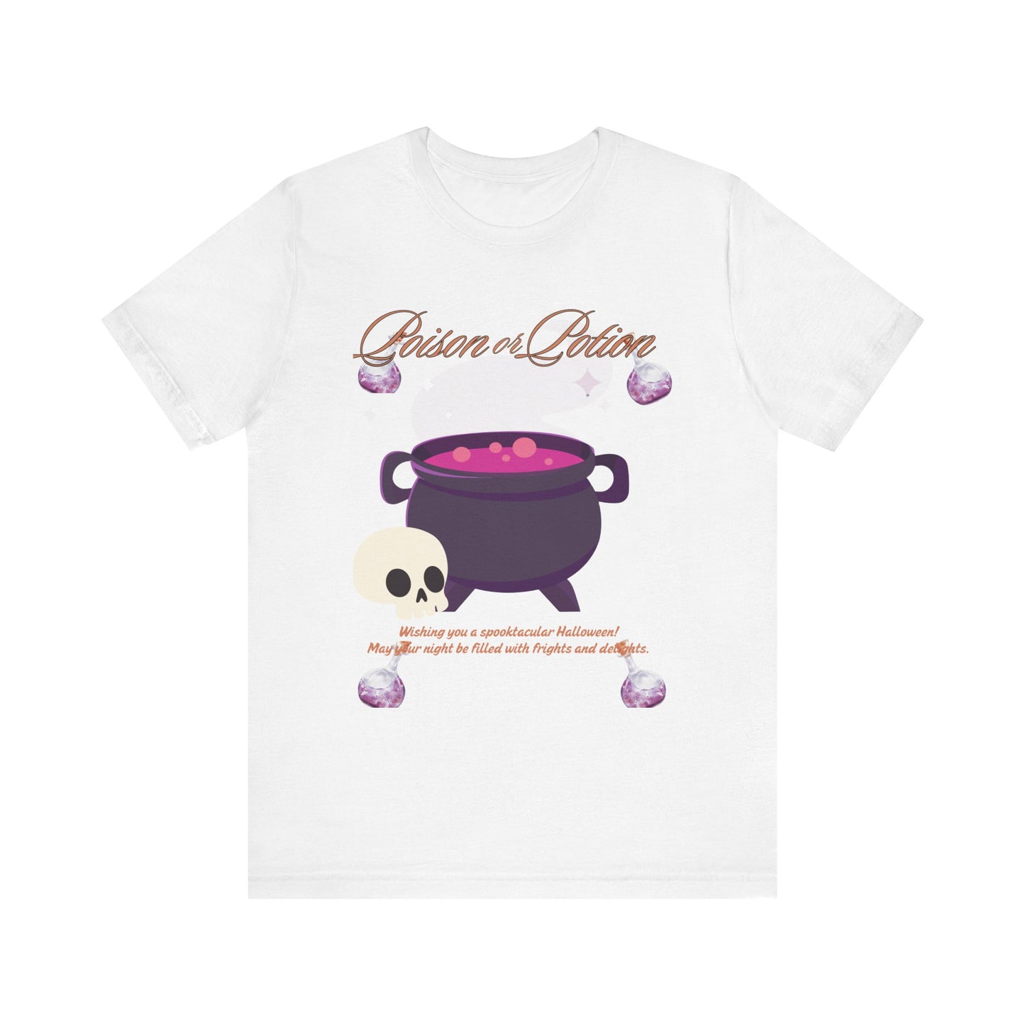 Potion-Themed Unisex Jersey T-Shirt | Perfect for Halloween, Witchy Vibes, Gift for Her, Everyday Wear, and Cozy Nights