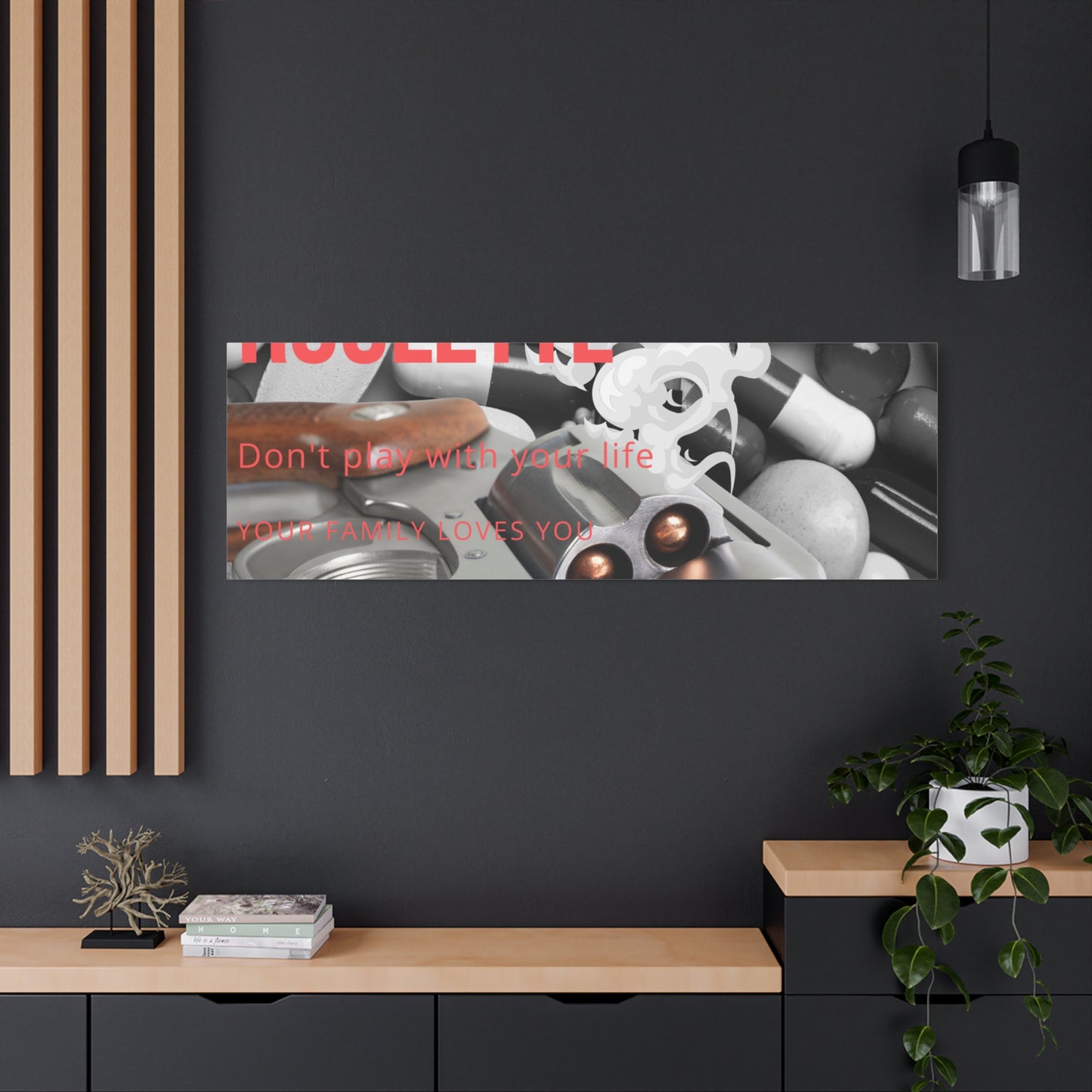 Bold Message Canvas Art, Wall Decor for Awareness, Mental Health Awareness, Home Office Decor, Unique Gift Idea