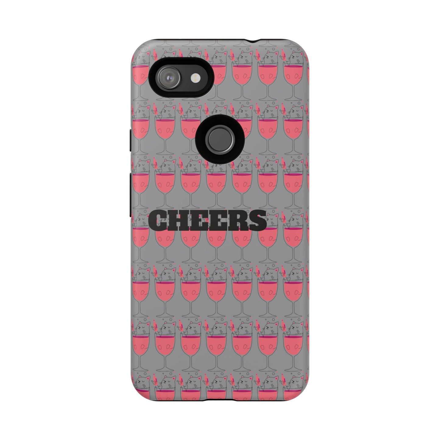 Cheers Phone Case, Fun Protective Case for Party Lovers, Gift for Birthdays, Anniversaries, Graduation, Custom Phone Cover