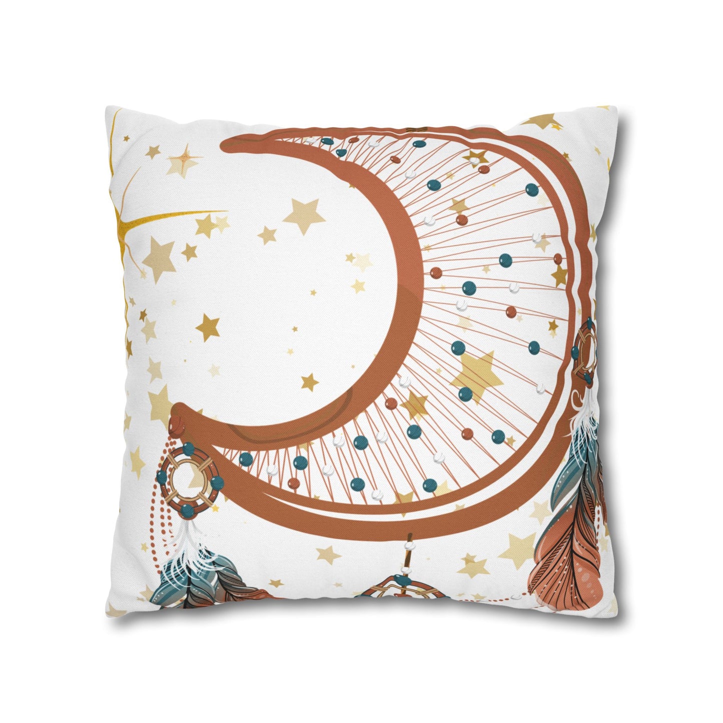Dreamy Feather Accent Pillow, Cozy Home Decor, Relaxing Gift, Bedroom Accessories, Sweet Dreams Pillowcase