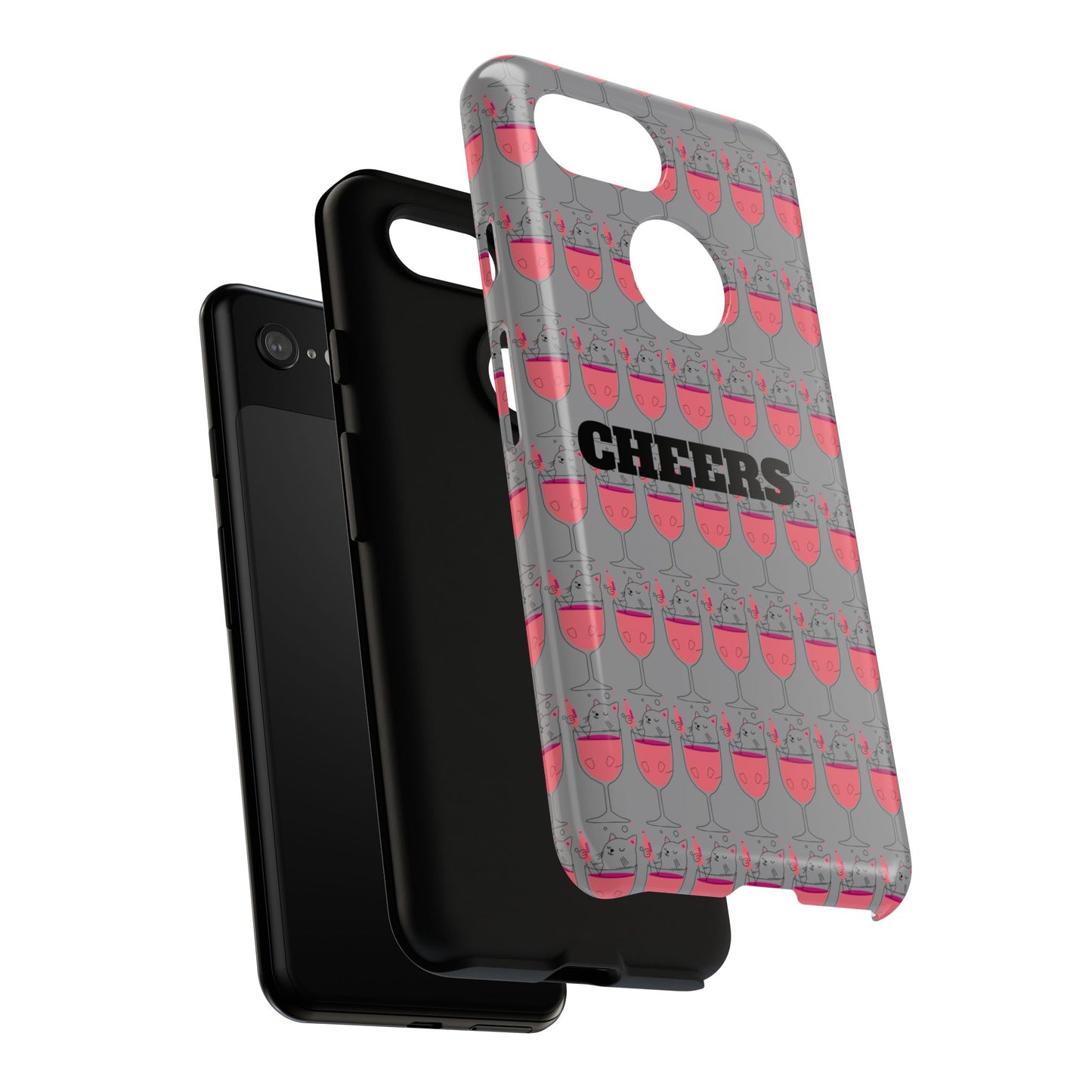 Cheers Phone Case, Fun Protective Case for Party Lovers, Gift for Birthdays, Anniversaries, Graduation, Custom Phone Cover