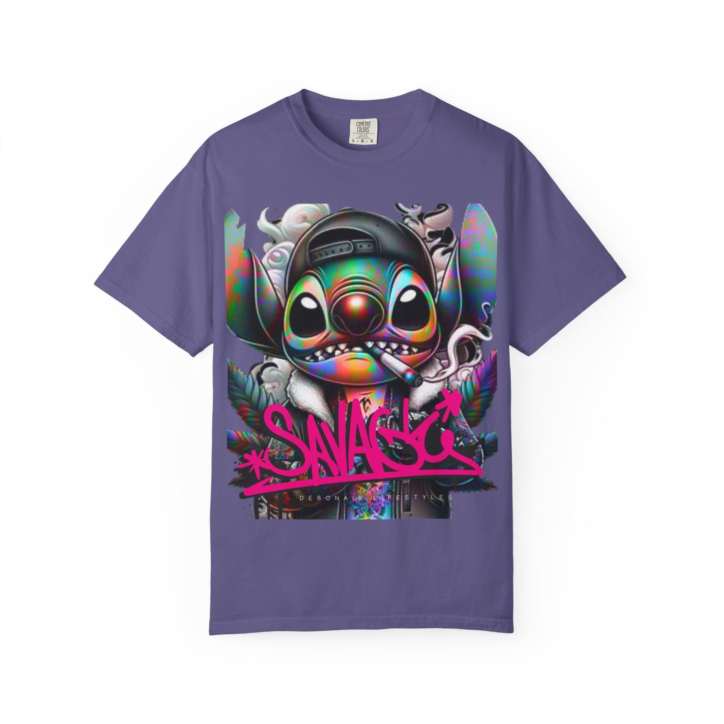 Savage Vibe Unisex Garment-Dyed T-Shirt, Streetwear, Graphic Tee, Cool Casual Wear, Unique Gift, Art-Inspired Fashion