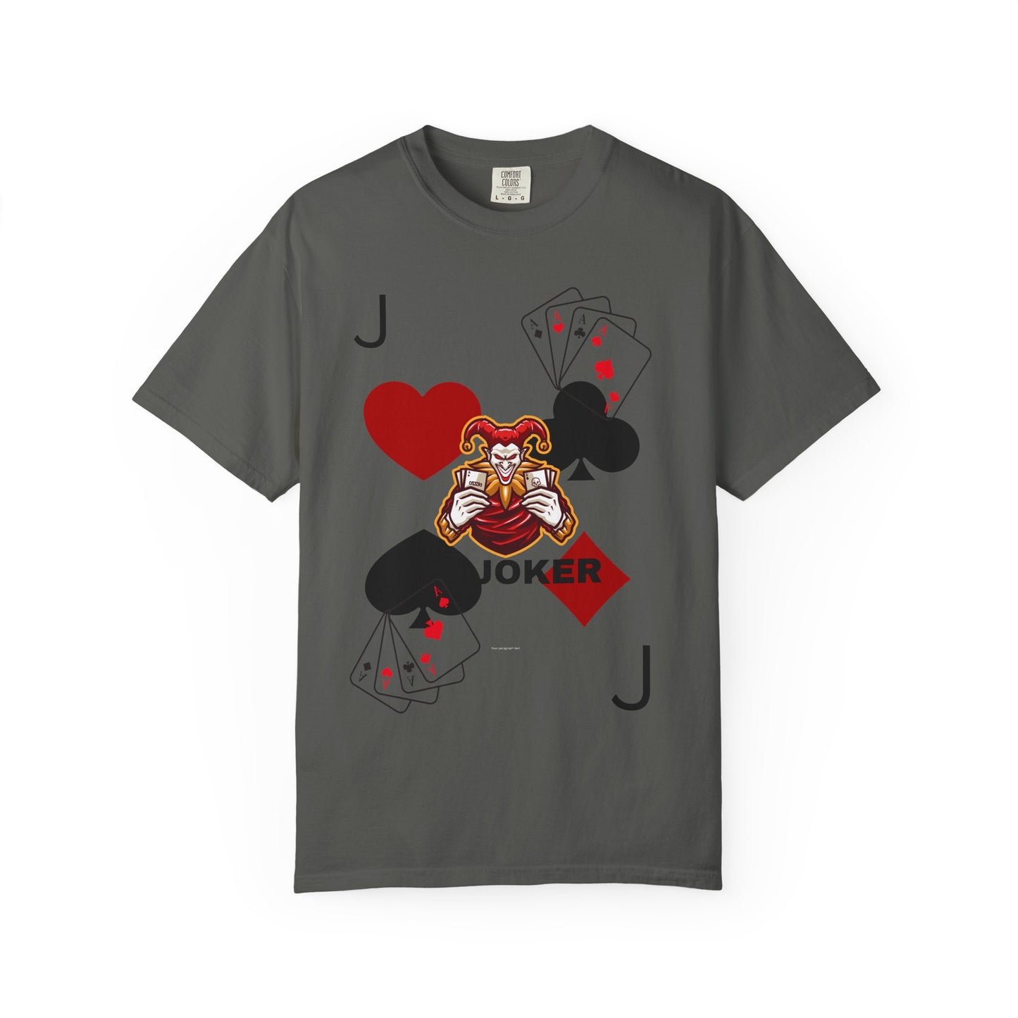 Joker Inspired Unisex Garment-Dyed T-Shirt - Perfect for Gamers, Fun Parties, Costume Events, Casual Wear, Gift Ideas