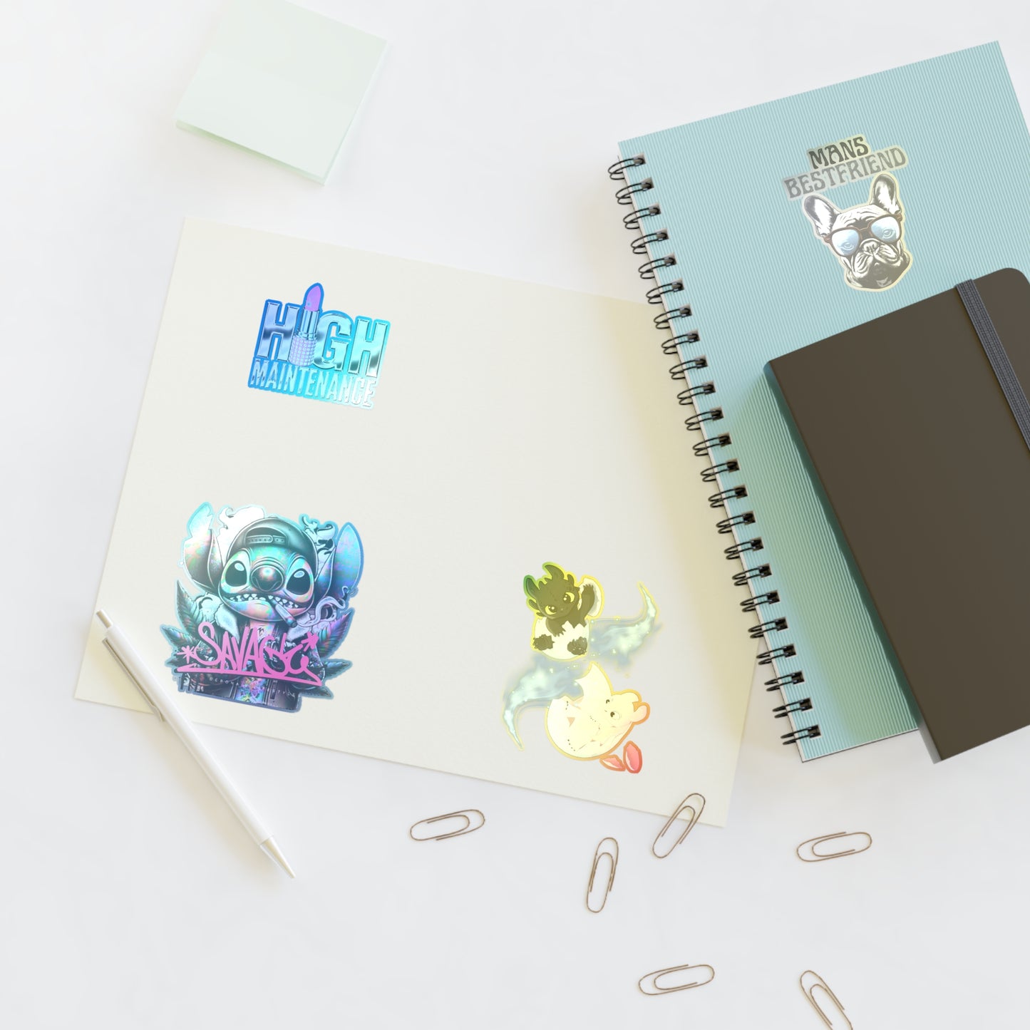 Vibrant Sticker Sheets for Fun Personalization, High Maintenance, Mans Best Friend, Cute Decor, Gifts, DIY Projects