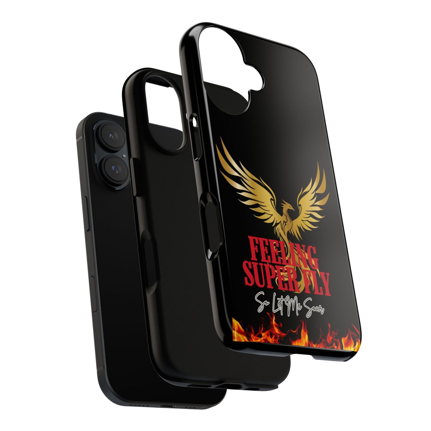 Phoenix Design Tough Phone Case | Feeling Super Fly | Gift for Trendsetters, Stylish Protection, Birthday, Holiday Cell Cover