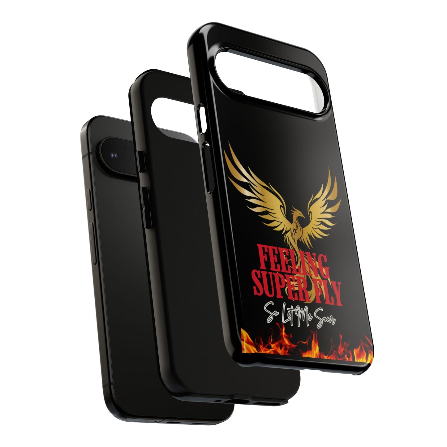 Phoenix Design Tough Phone Case | Feeling Super Fly | Gift for Trendsetters, Stylish Protection, Birthday, Holiday Cell Cover