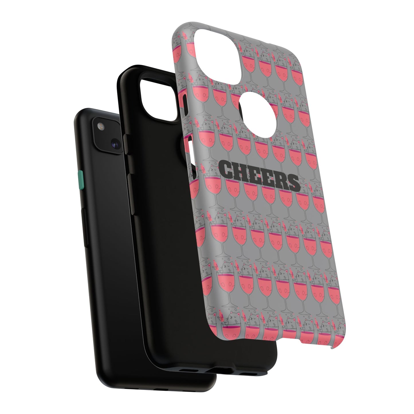 Cheers Phone Case, Fun Protective Case for Party Lovers, Gift for Birthdays, Anniversaries, Graduation, Custom Phone Cover