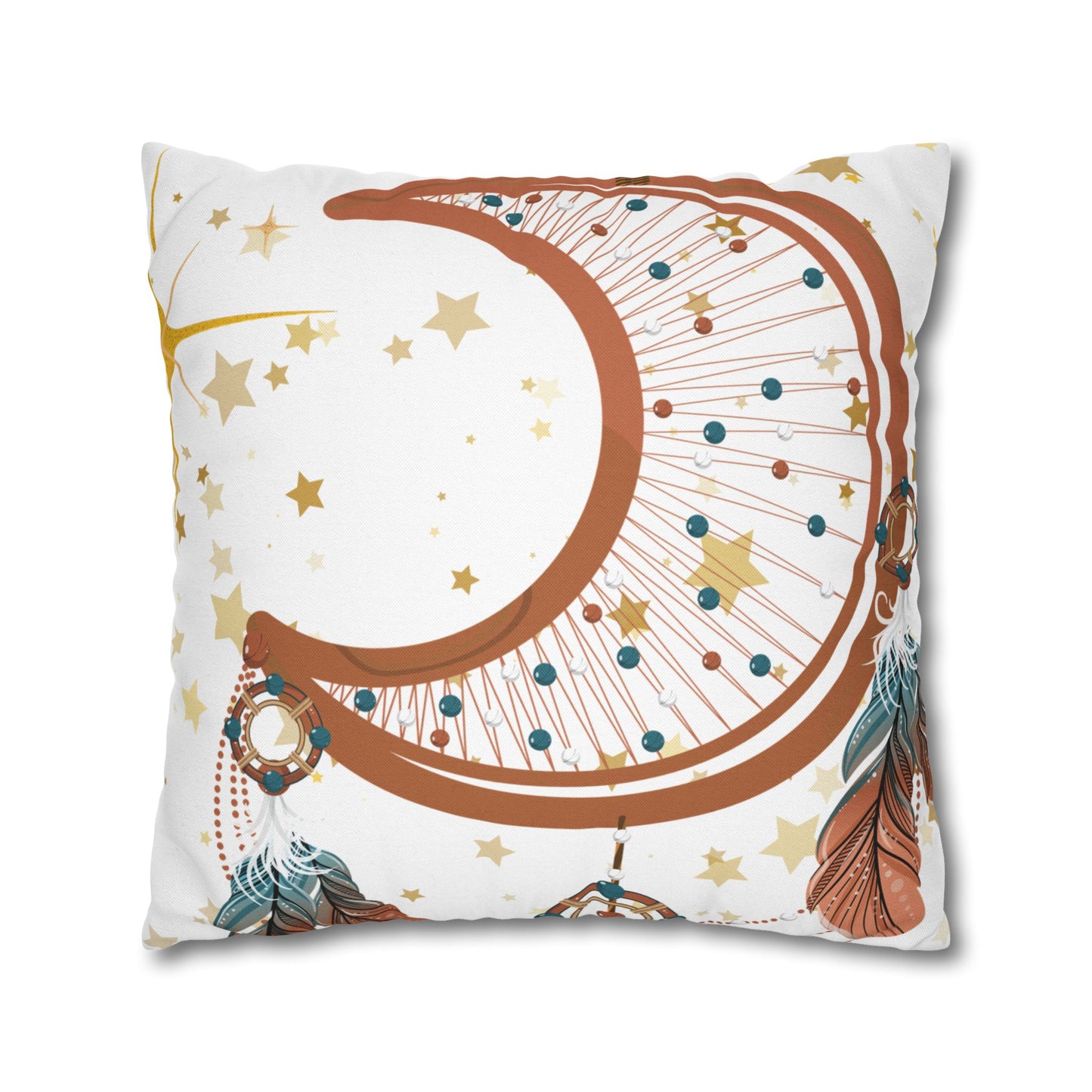 Dreamy Feather Accent Pillow, Cozy Home Decor, Relaxing Gift, Bedroom Accessories, Sweet Dreams Pillowcase