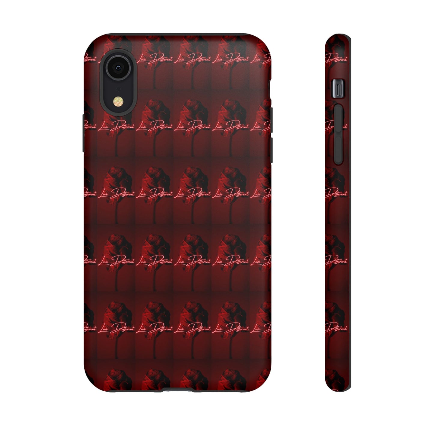 Red Patterned Phone Case | Tough Cases for Stylish Protection, Trendy Cell Cover, Unique Gifts for Tech Lovers, Modern Design