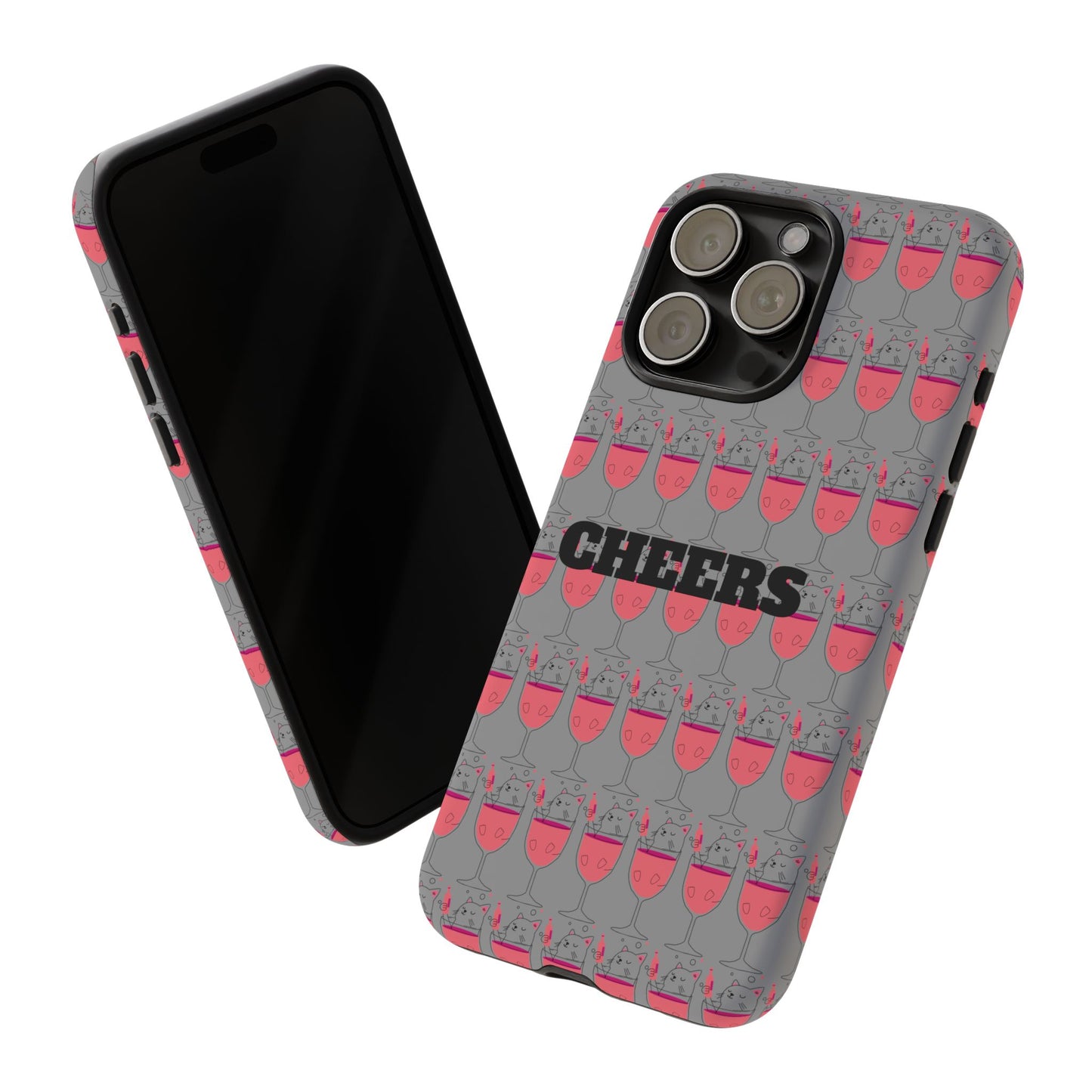 Cheers Phone Case, Fun Protective Case for Party Lovers, Gift for Birthdays, Anniversaries, Graduation, Custom Phone Cover