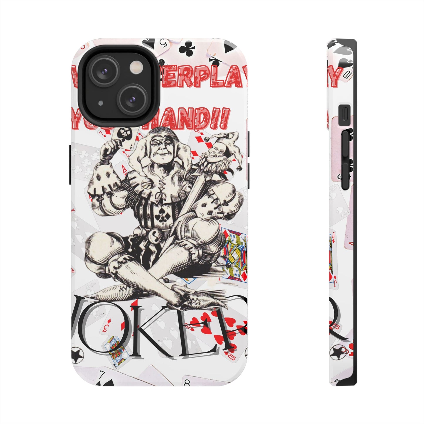Bold Joker Phone Case - Unique Tough Cover for Gamers, Stylish Protection, Gift for Card Players, Fun Design for Phone Lovers