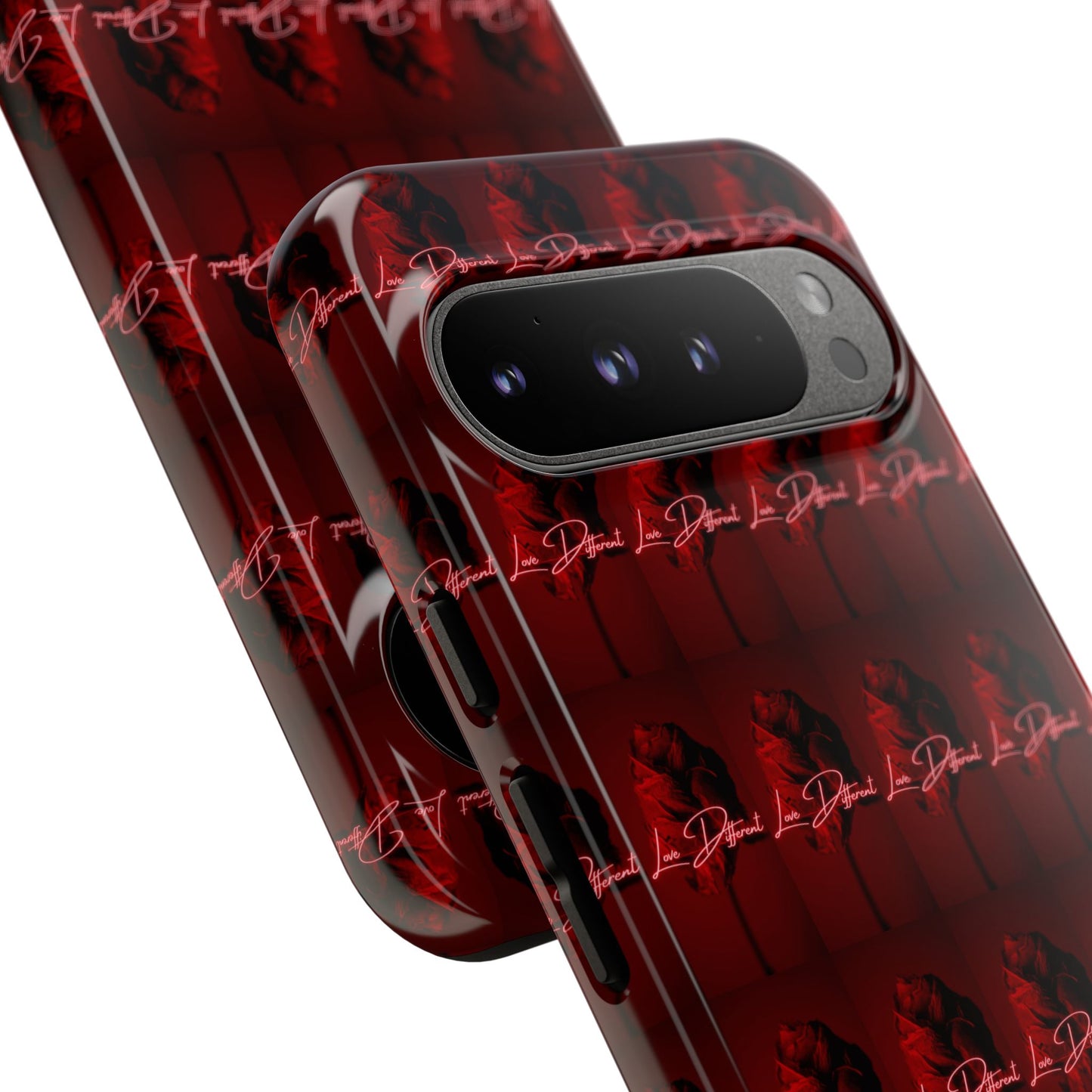 Red Patterned Phone Case | Tough Cases for Stylish Protection, Trendy Cell Cover, Unique Gifts for Tech Lovers, Modern Design
