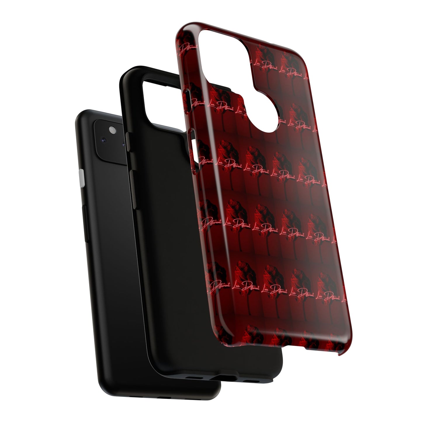 Red Patterned Phone Case | Tough Cases for Stylish Protection, Trendy Cell Cover, Unique Gifts for Tech Lovers, Modern Design