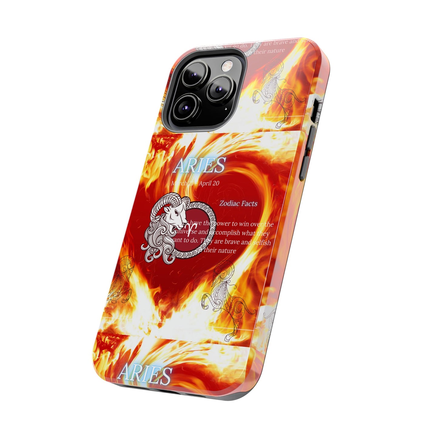 Aries Zodiac Phone Cases, Astrology, Bold Design, Gift for Her, Unique, Durable Cellphone Cover