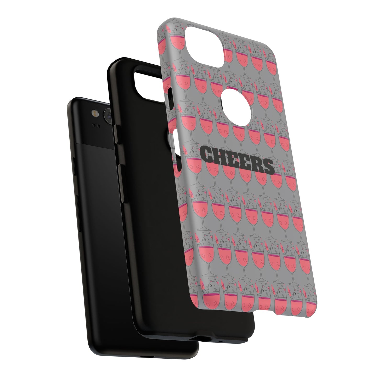 Cheers Phone Case, Fun Protective Case for Party Lovers, Gift for Birthdays, Anniversaries, Graduation, Custom Phone Cover