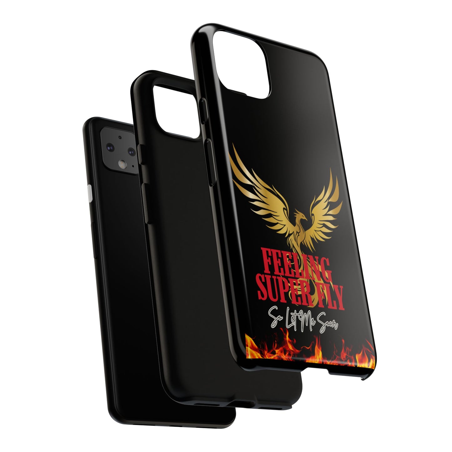 Phoenix Design Tough Phone Case | Feeling Super Fly | Gift for Trendsetters, Stylish Protection, Birthday, Holiday Cell Cover