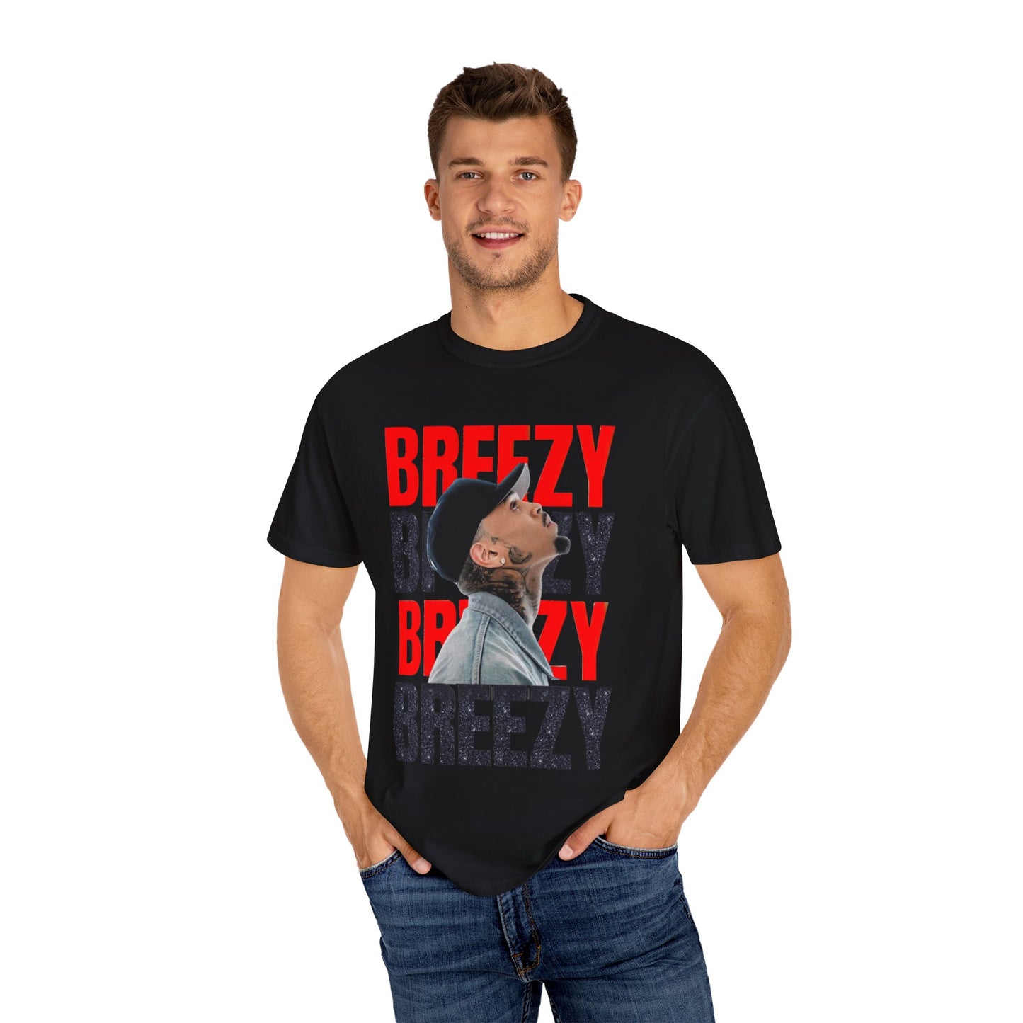 Trendy Unisex Graphic T-Shirt Inspired by Breezy Vibes, Perfect for Casual Wear, Street Fashion, Music Lovers, Gifts