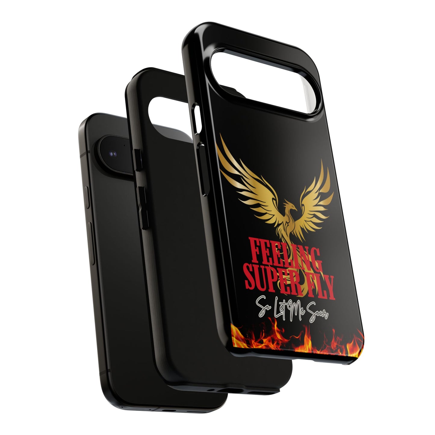 Phoenix Design Tough Phone Case | Feeling Super Fly | Gift for Trendsetters, Stylish Protection, Birthday, Holiday Cell Cover