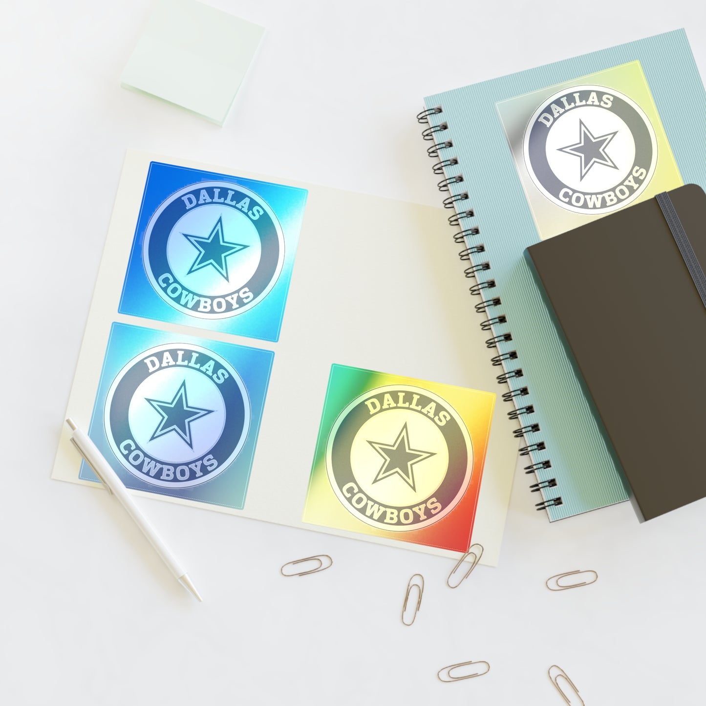 Dallas Cowboys Sticker Sheets, Team Fan Art, NFL Decor, Sports Gifts, Planner Stickers, Scrapbooking Supplies