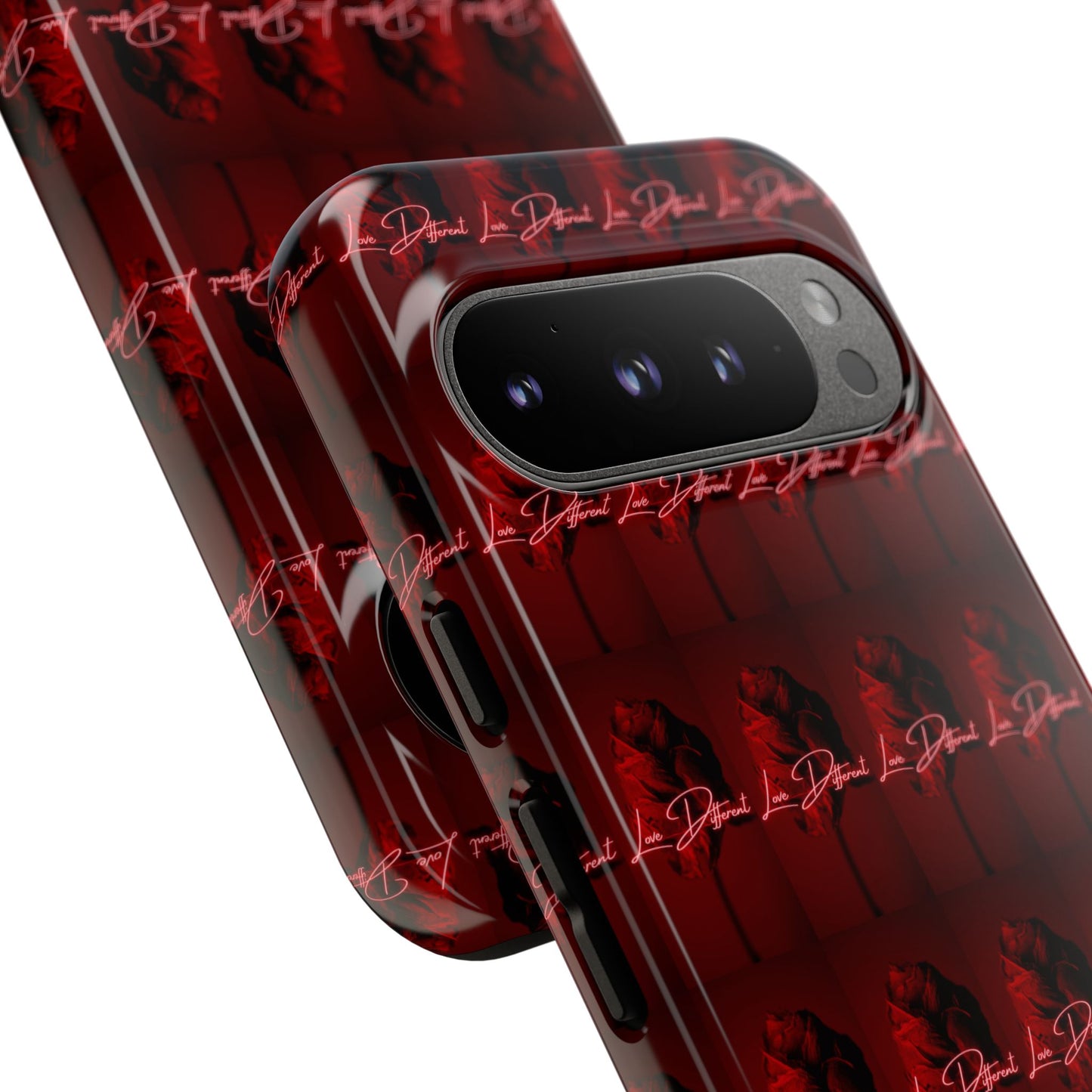Red Patterned Phone Case | Tough Cases for Stylish Protection, Trendy Cell Cover, Unique Gifts for Tech Lovers, Modern Design