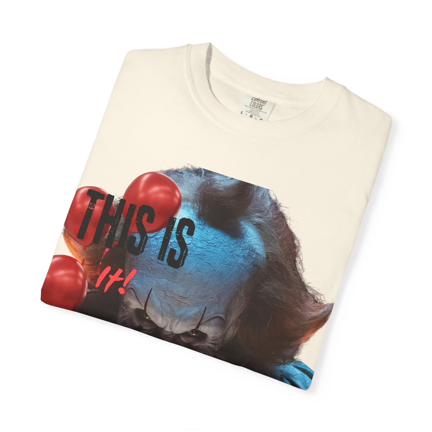 Creepy Clown Graphic Tee - Perfect for Halloween, Horror Movie Lovers, Unisex Gift, Casual Wear, Spooky Events