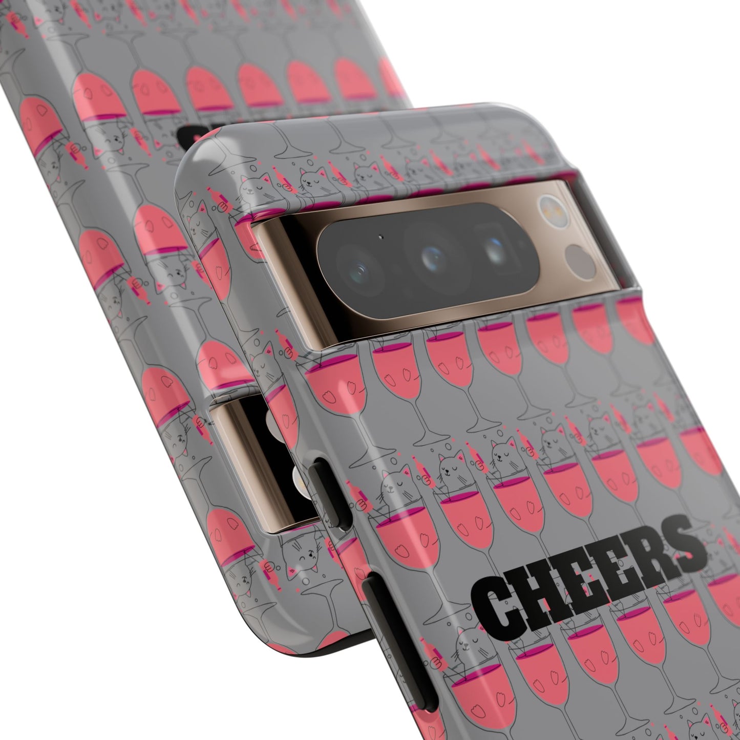 Cheers Phone Case, Fun Protective Case for Party Lovers, Gift for Birthdays, Anniversaries, Graduation, Custom Phone Cover
