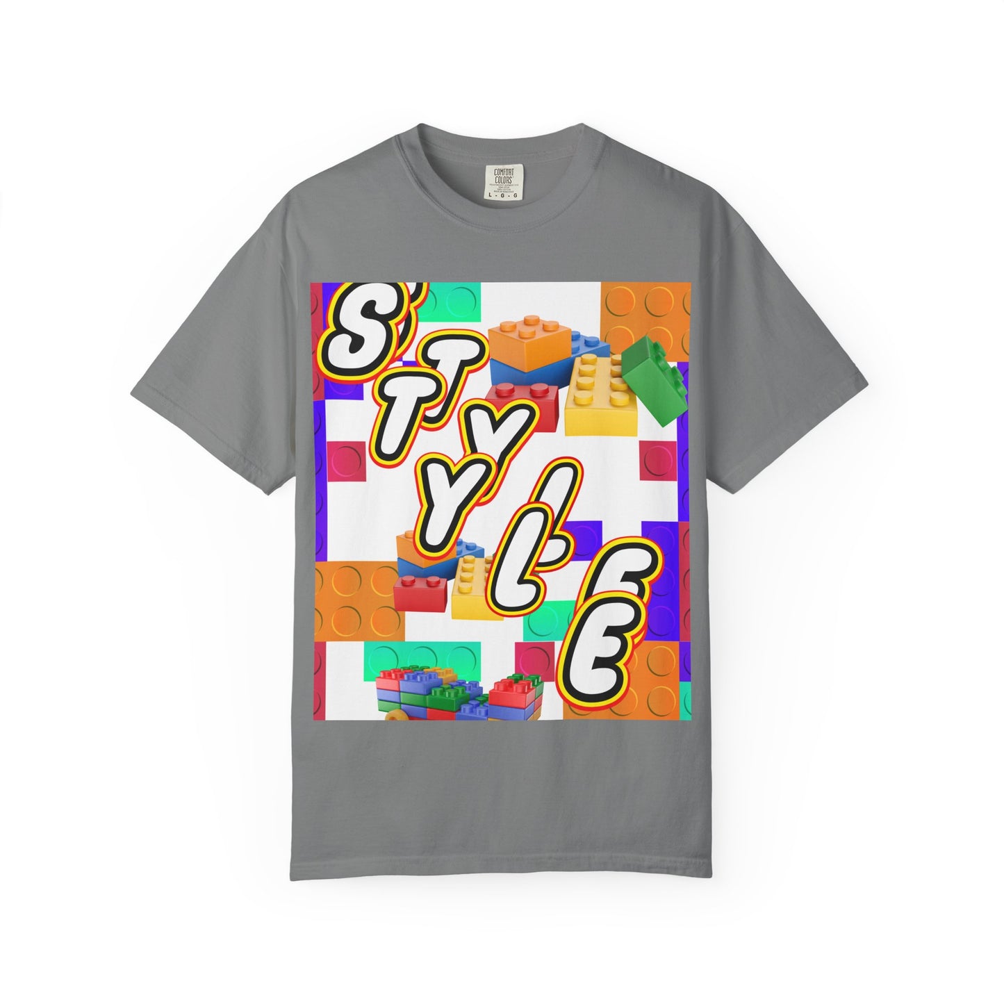 Colorful Youthful T-shirt with Playful STYLE Design, Casual Wear, Gift for Friends, Summer Outfits, Fun Fashion Tee