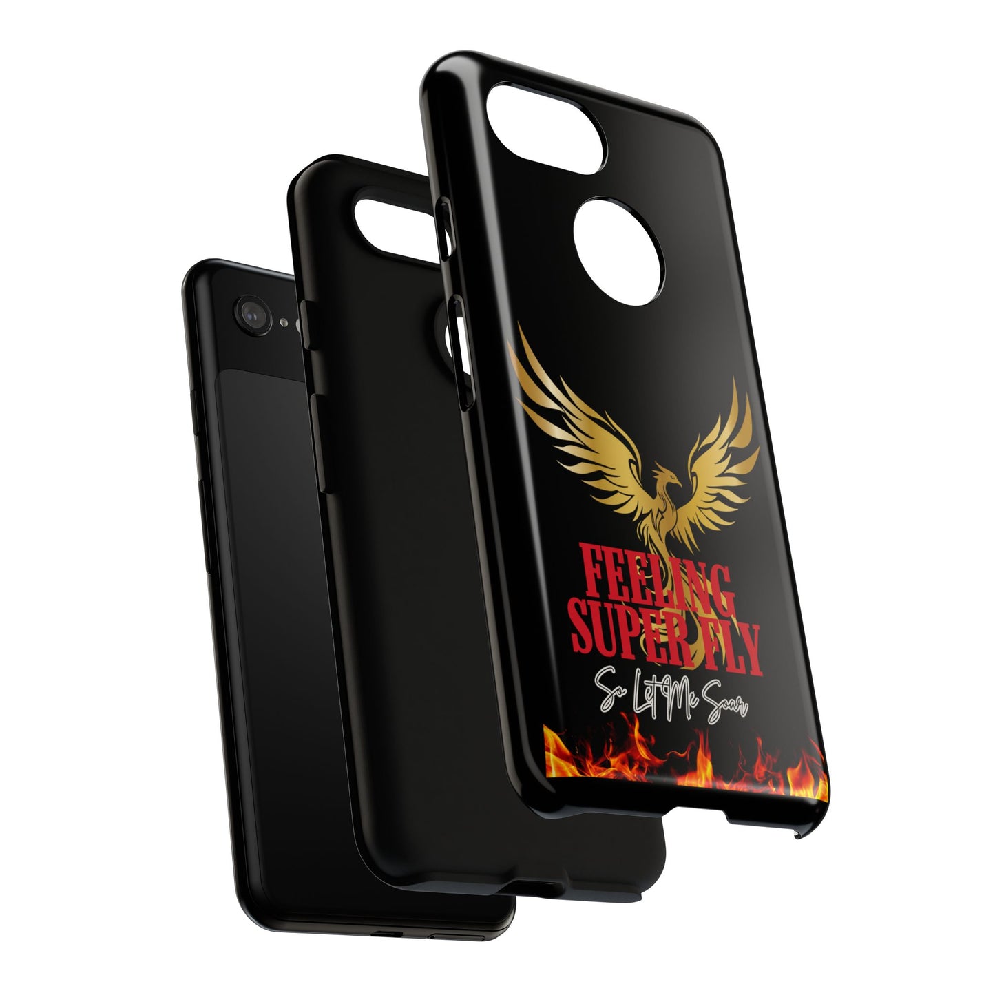 Phoenix Design Tough Phone Case | Feeling Super Fly | Gift for Trendsetters, Stylish Protection, Birthday, Holiday Cell Cover