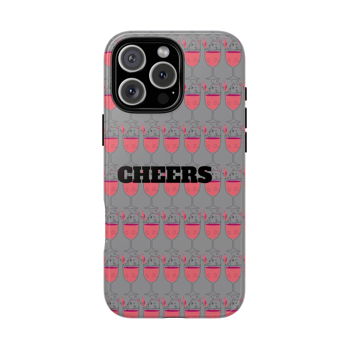 Cheers Phone Case, Fun Protective Case for Party Lovers, Gift for Birthdays, Anniversaries, Graduation, Custom Phone Cover