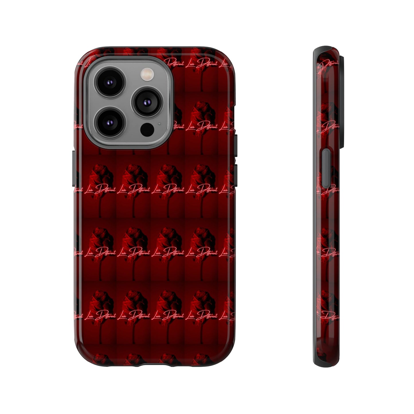 Red Patterned Phone Case | Tough Cases for Stylish Protection, Trendy Cell Cover, Unique Gifts for Tech Lovers, Modern Design