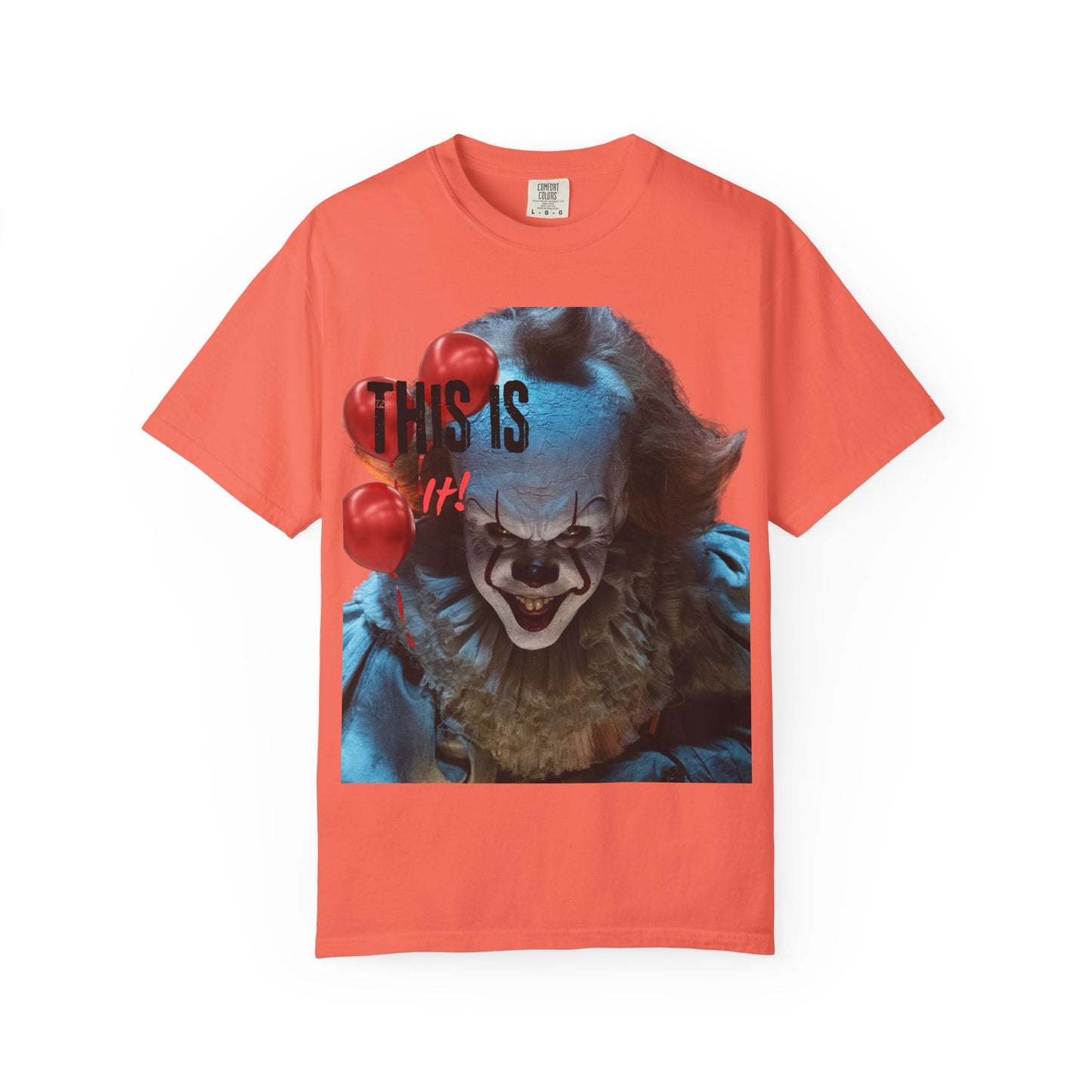 Creepy Clown Graphic Tee - Perfect for Halloween, Horror Movie Lovers, Unisex Gift, Casual Wear, Spooky Events