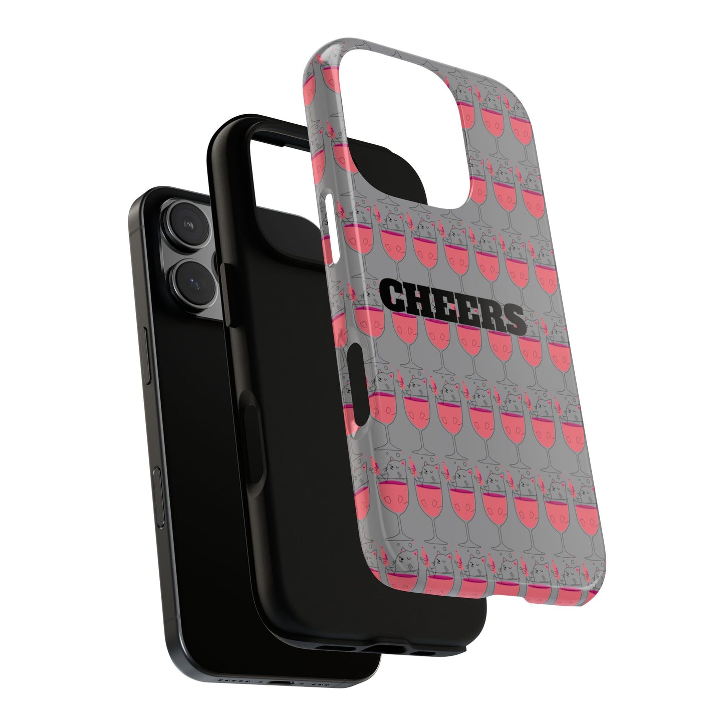 Cheers Phone Case, Fun Protective Case for Party Lovers, Gift for Birthdays, Anniversaries, Graduation, Custom Phone Cover