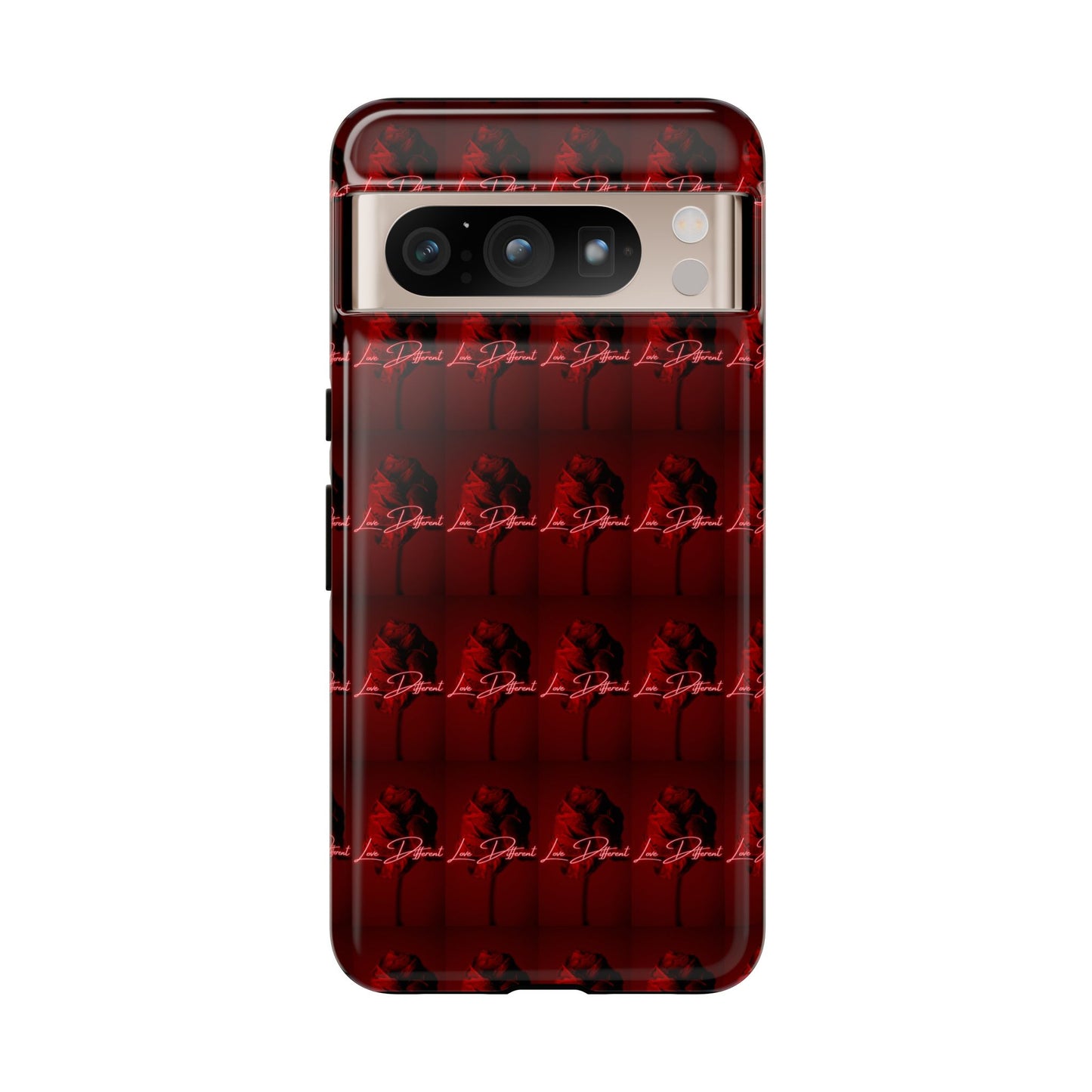 Red Patterned Phone Case | Tough Cases for Stylish Protection, Trendy Cell Cover, Unique Gifts for Tech Lovers, Modern Design