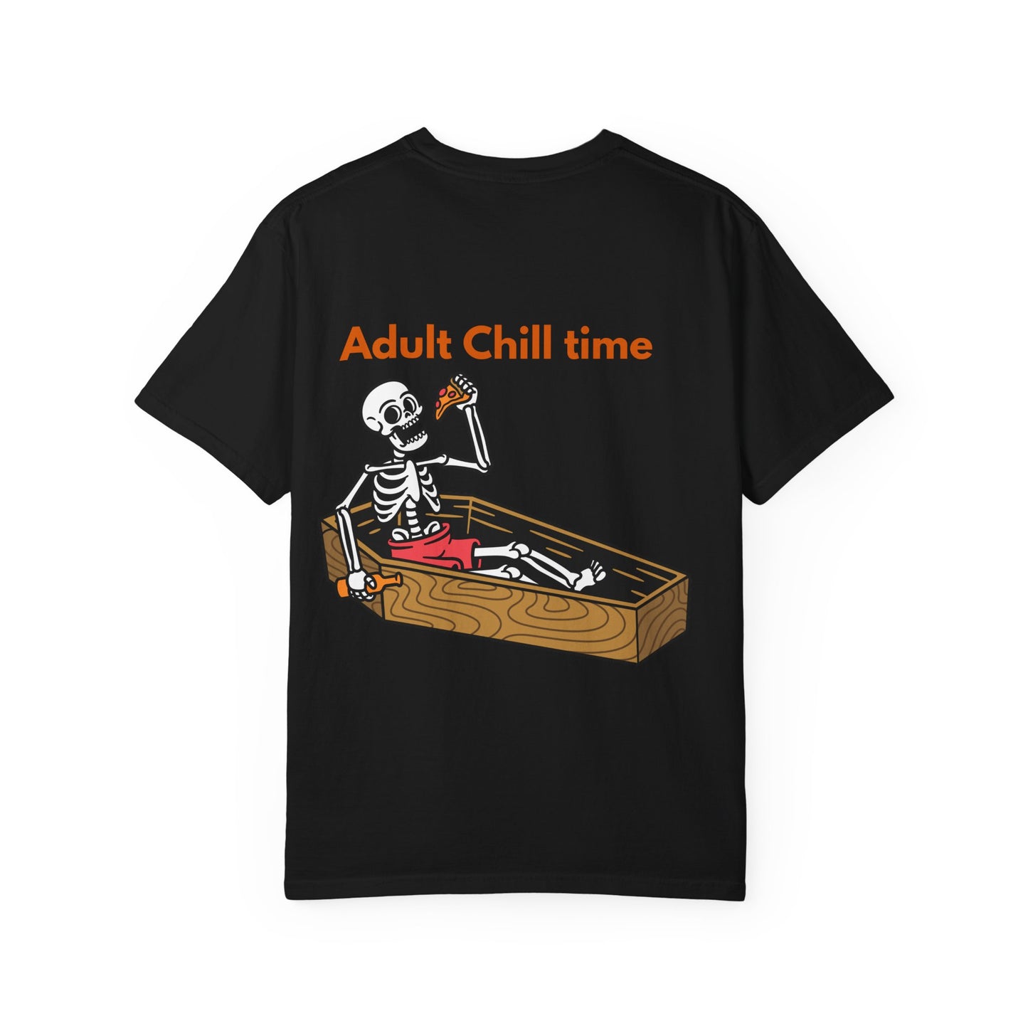 Halloween Skeleton Tee, Unisex Halloween T-shirt, Adult Fun Shirt, Funny Halloween Gift, Spooky Chill Vibes