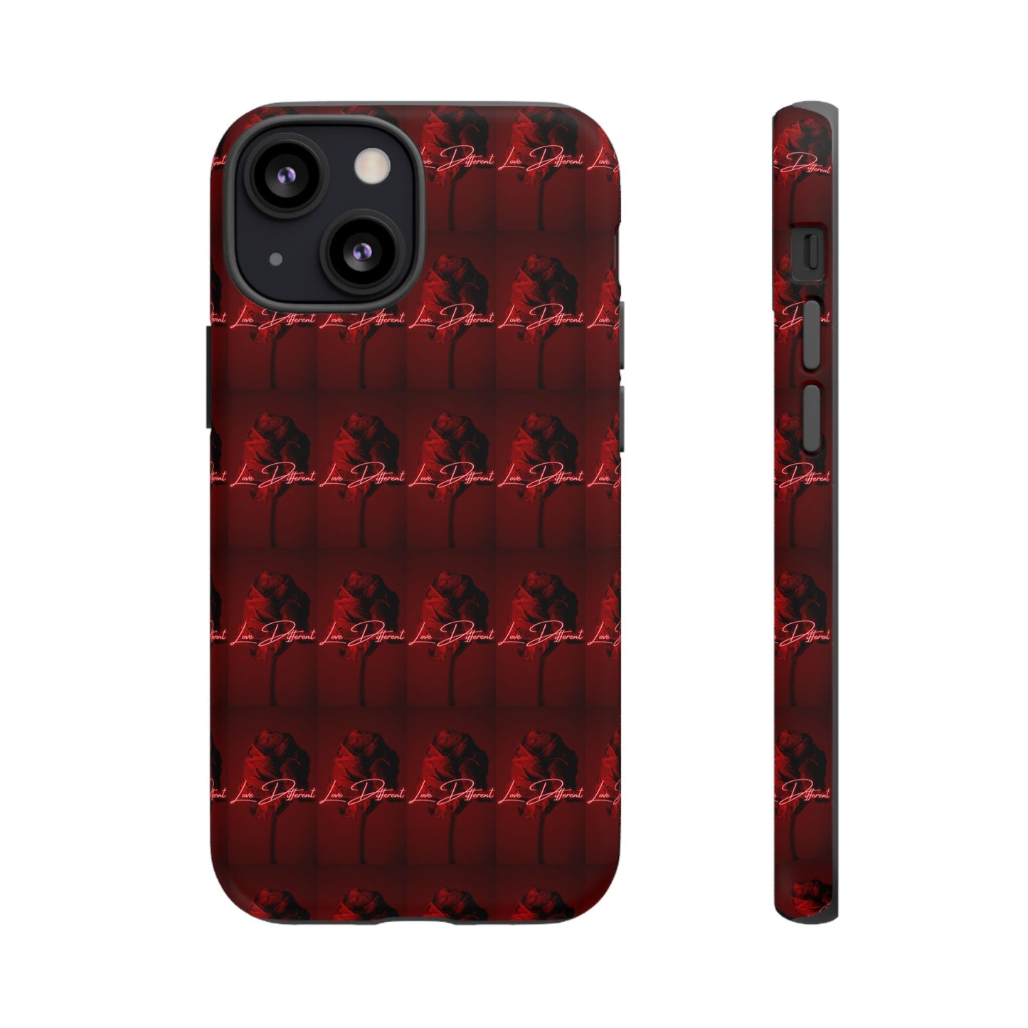 Red Patterned Phone Case | Tough Cases for Stylish Protection, Trendy Cell Cover, Unique Gifts for Tech Lovers, Modern Design