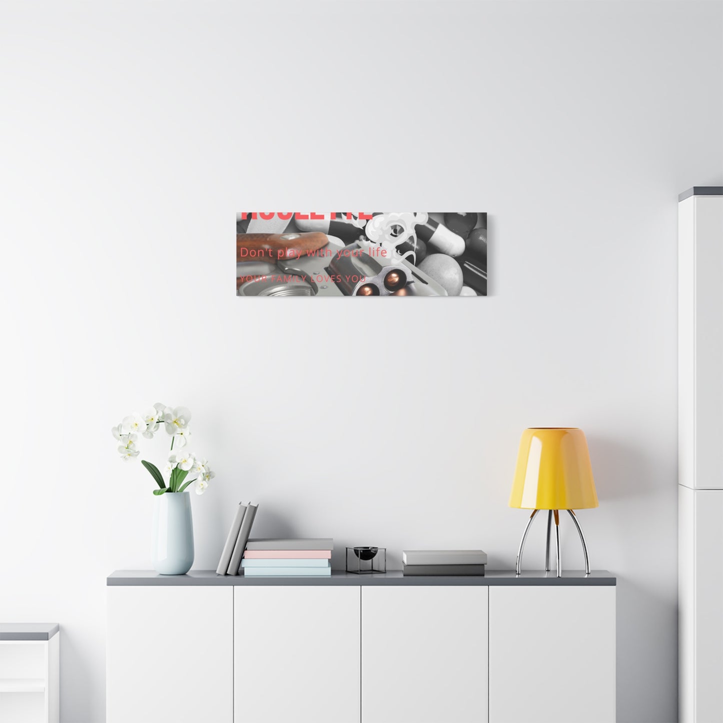 Bold Message Canvas Art, Wall Decor for Awareness, Mental Health Awareness, Home Office Decor, Unique Gift Idea